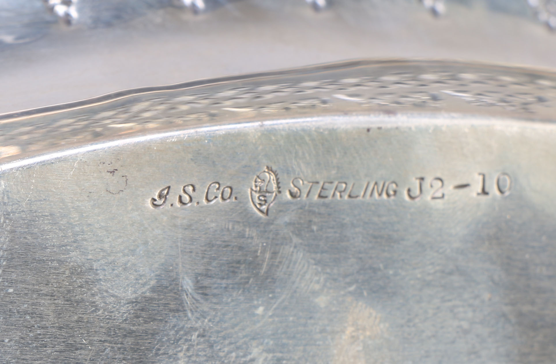 International Silver Co. Sterling Silver Bread Tray