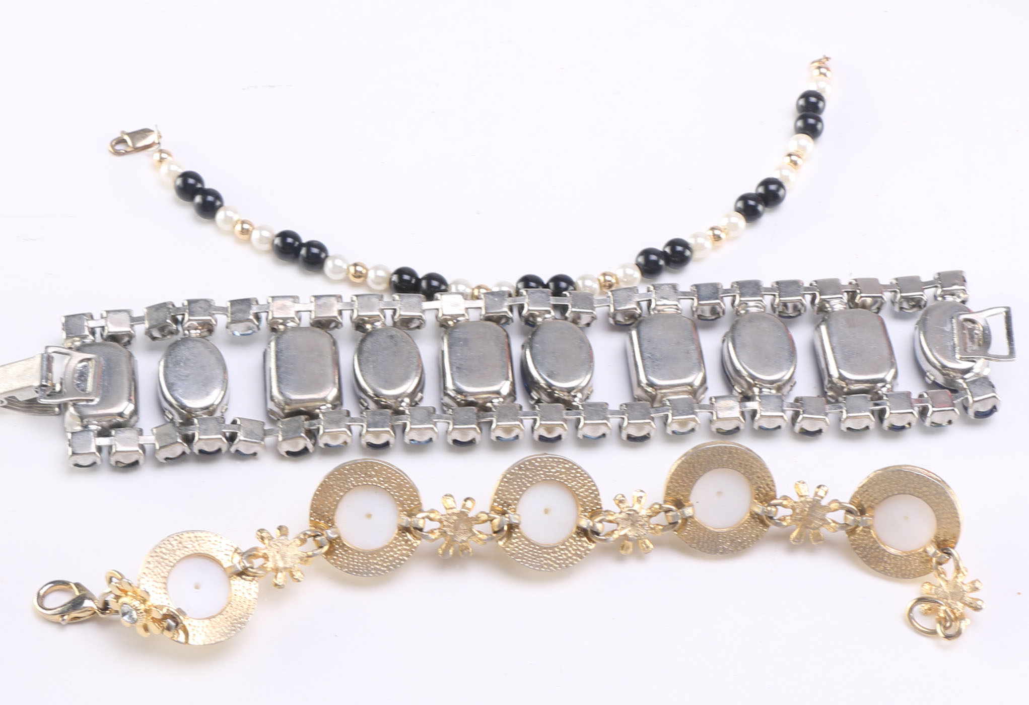 Assortment of Beaded Costume Jewelry Bracelets