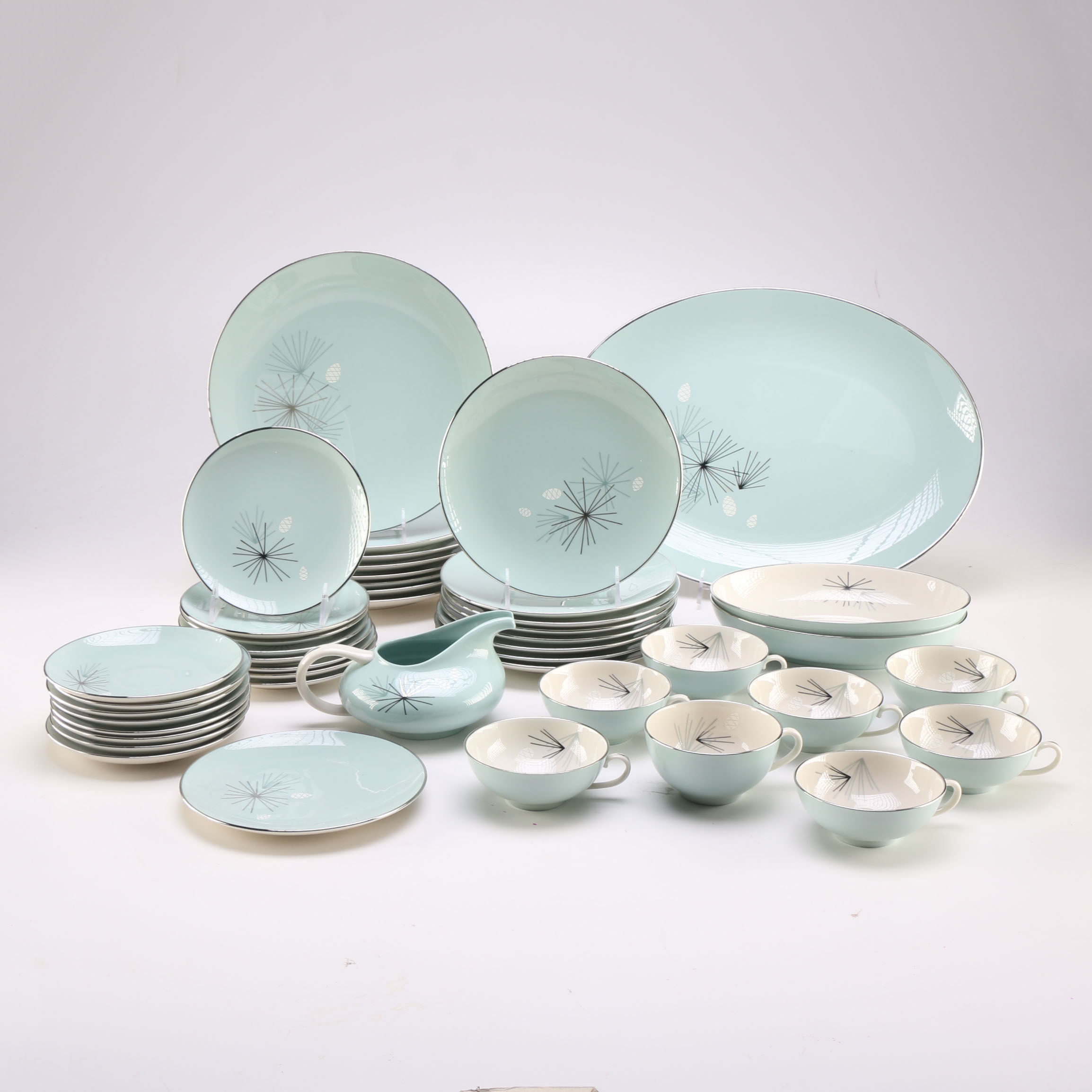 Franciscan "Silver Pine" China Set