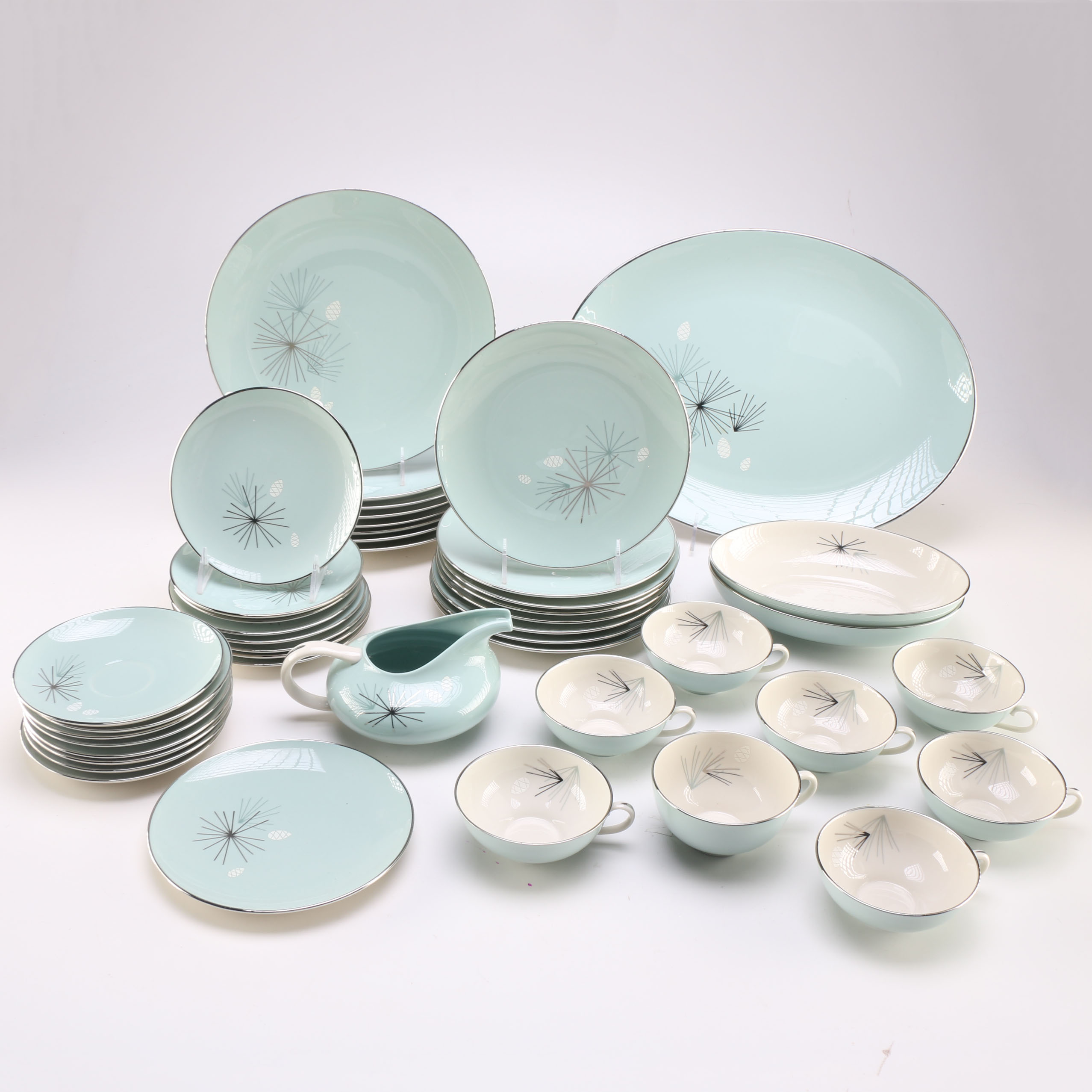 Franciscan "Silver Pine" China Set