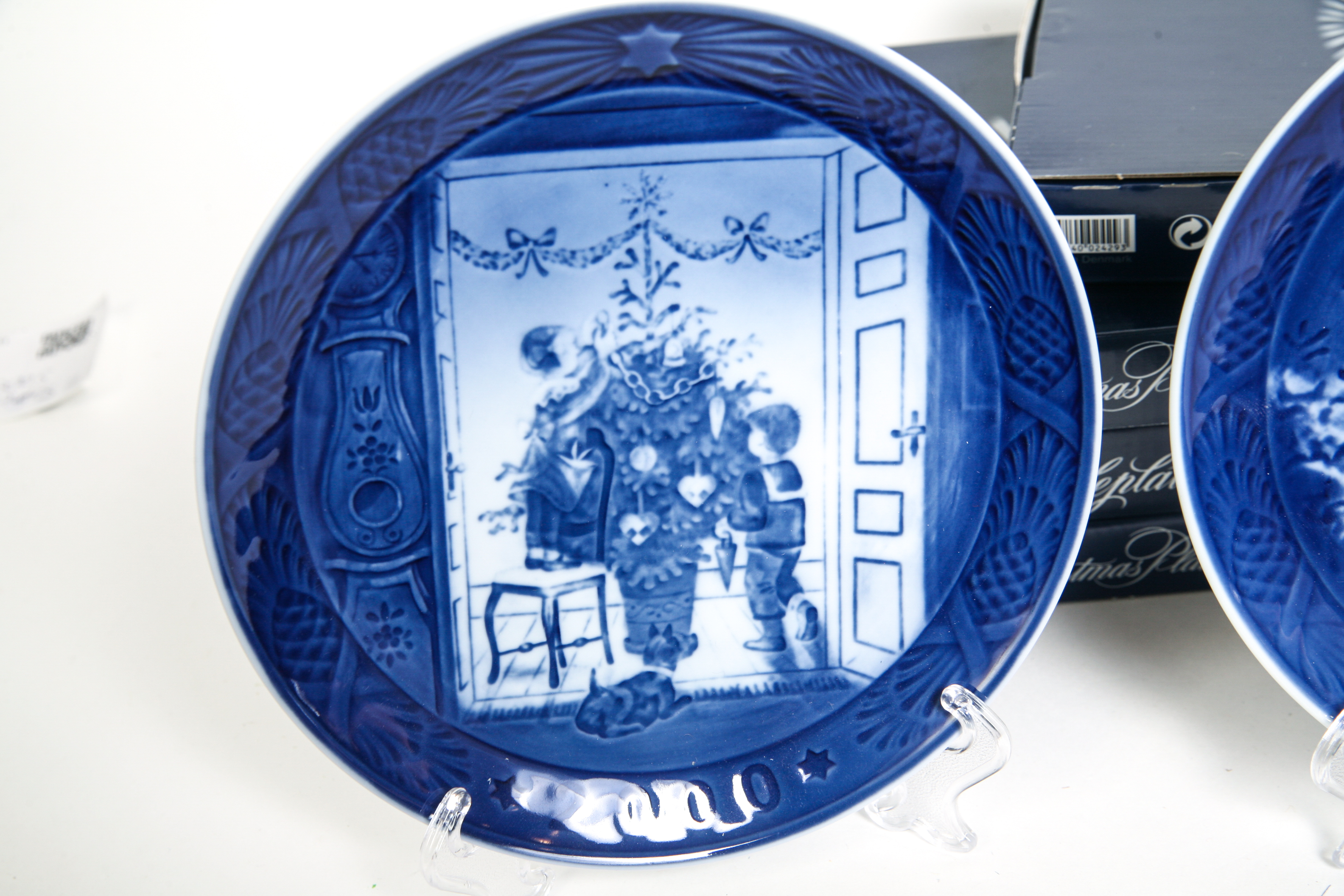 Seven 2000-2005 Royal Copenhagen Collector's Christmas Plates