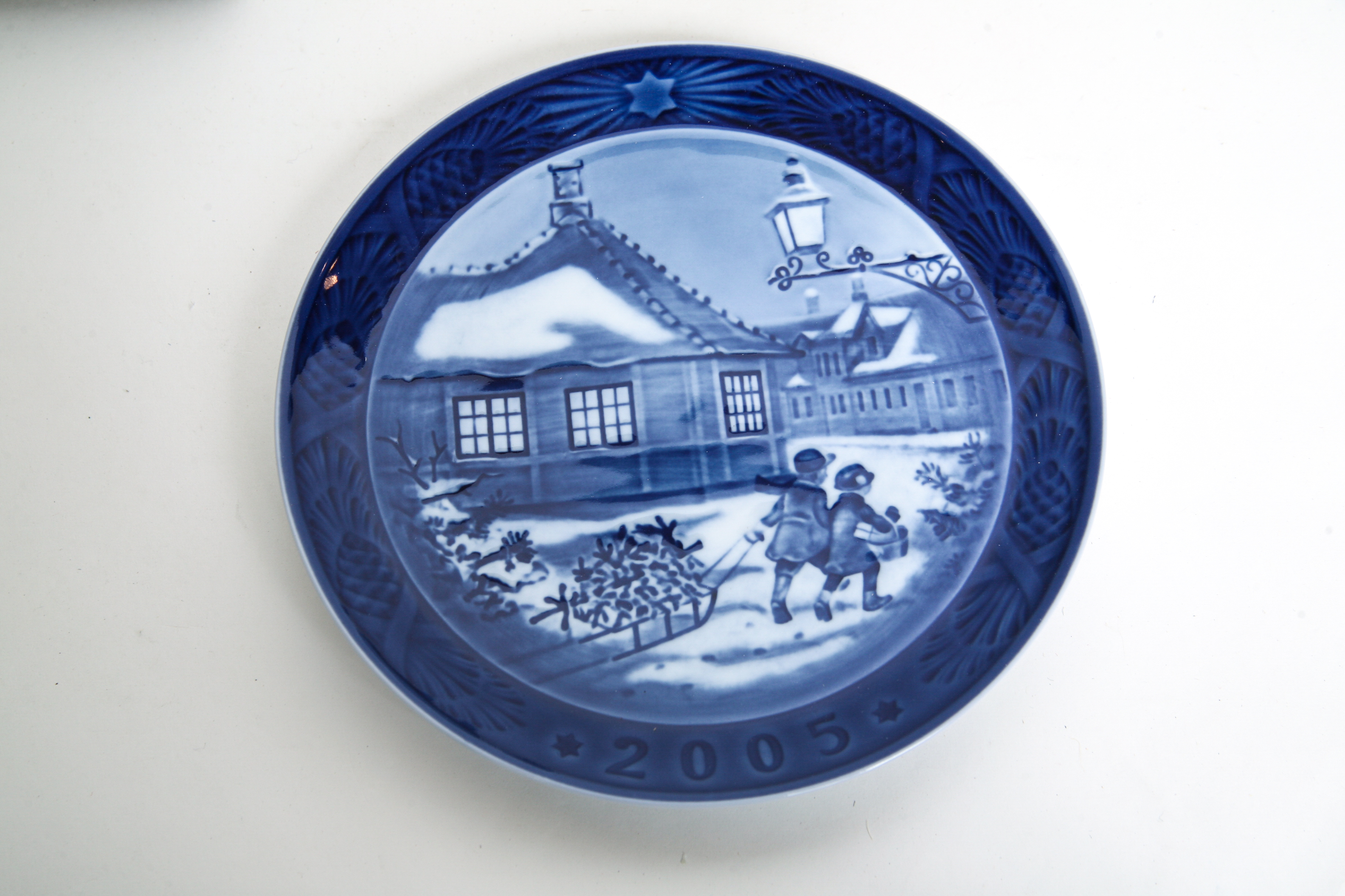 Seven 2000-2005 Royal Copenhagen Collector's Christmas Plates