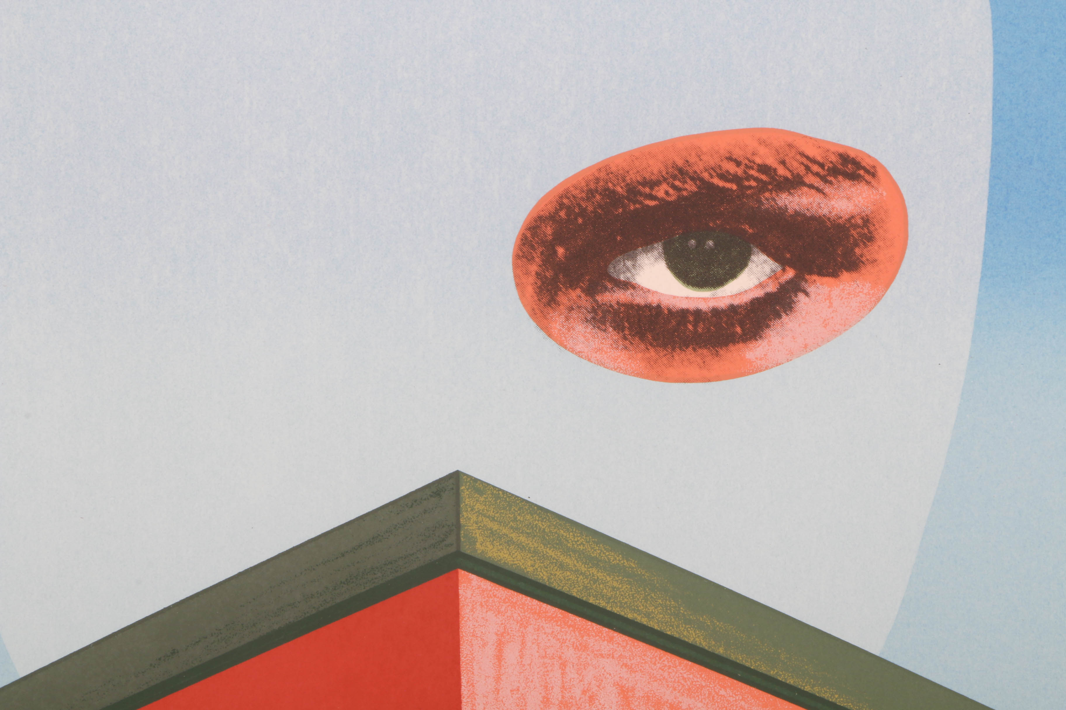 Clarence Holbrook Carter Signed Limited Edition Serigraph "Untitled - The Watcher"