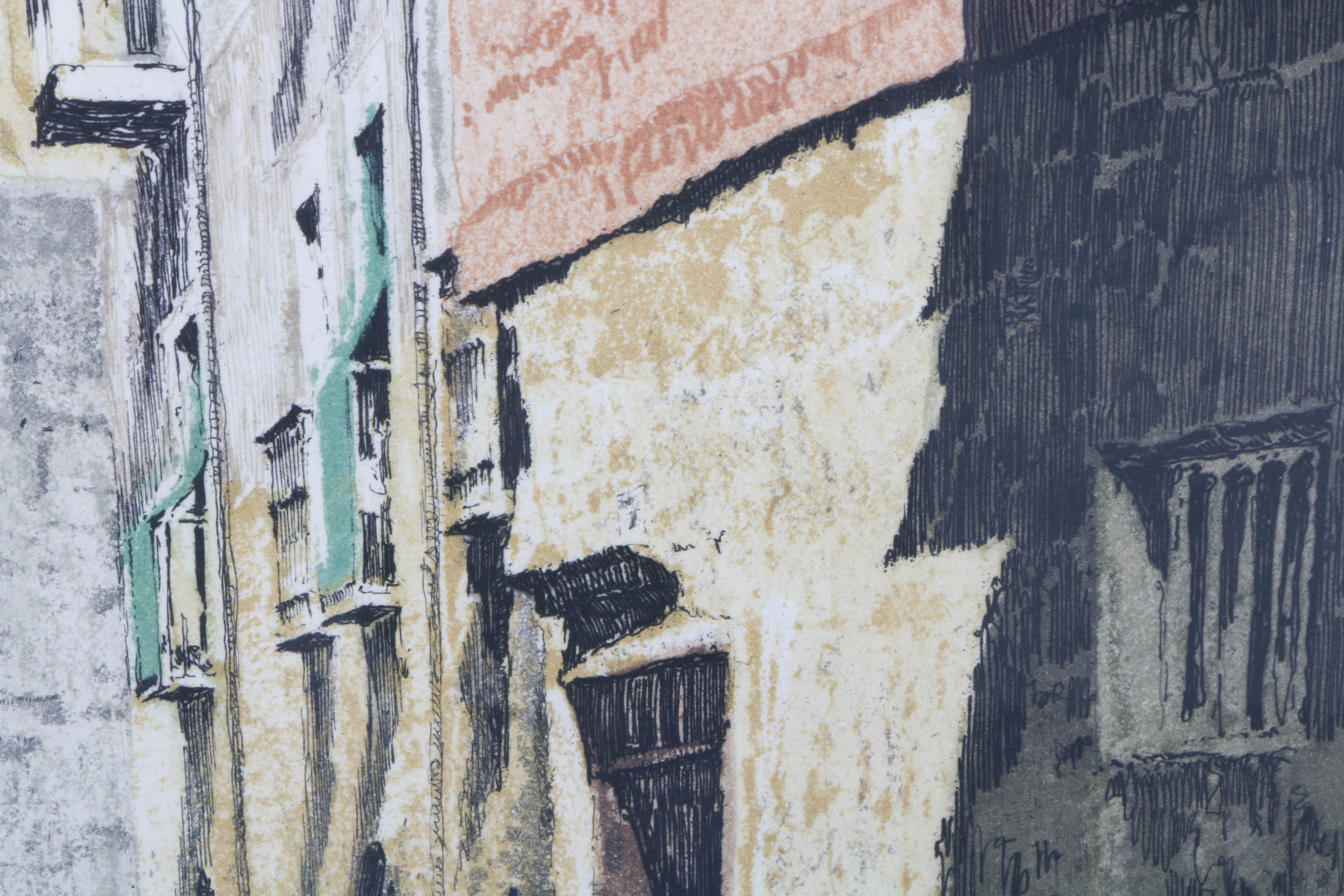 Rudolf Veit Signed Limited Edition a la Poupée Etching "Toledo"