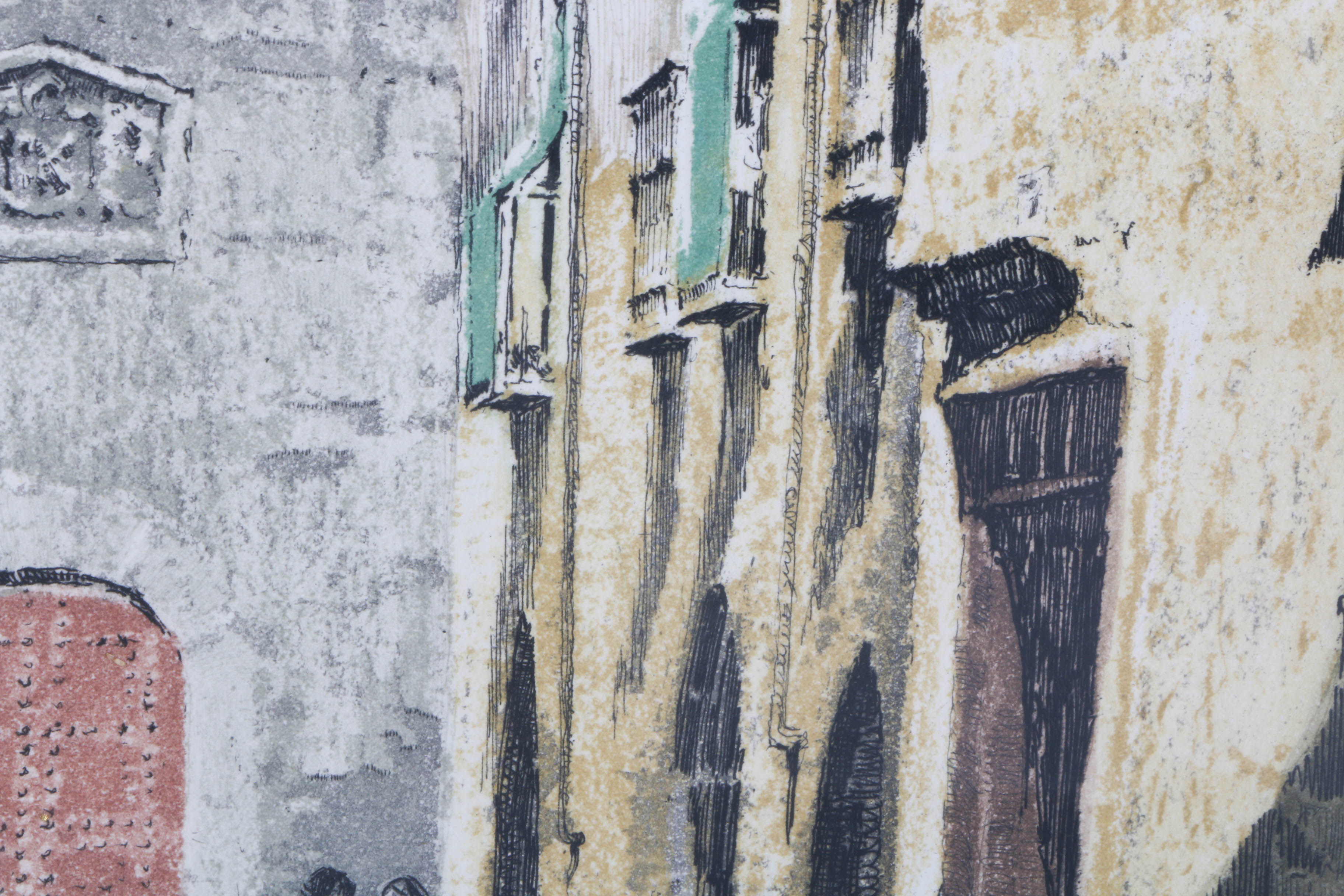 Rudolf Veit Signed Limited Edition a la Poupée Etching "Toledo"