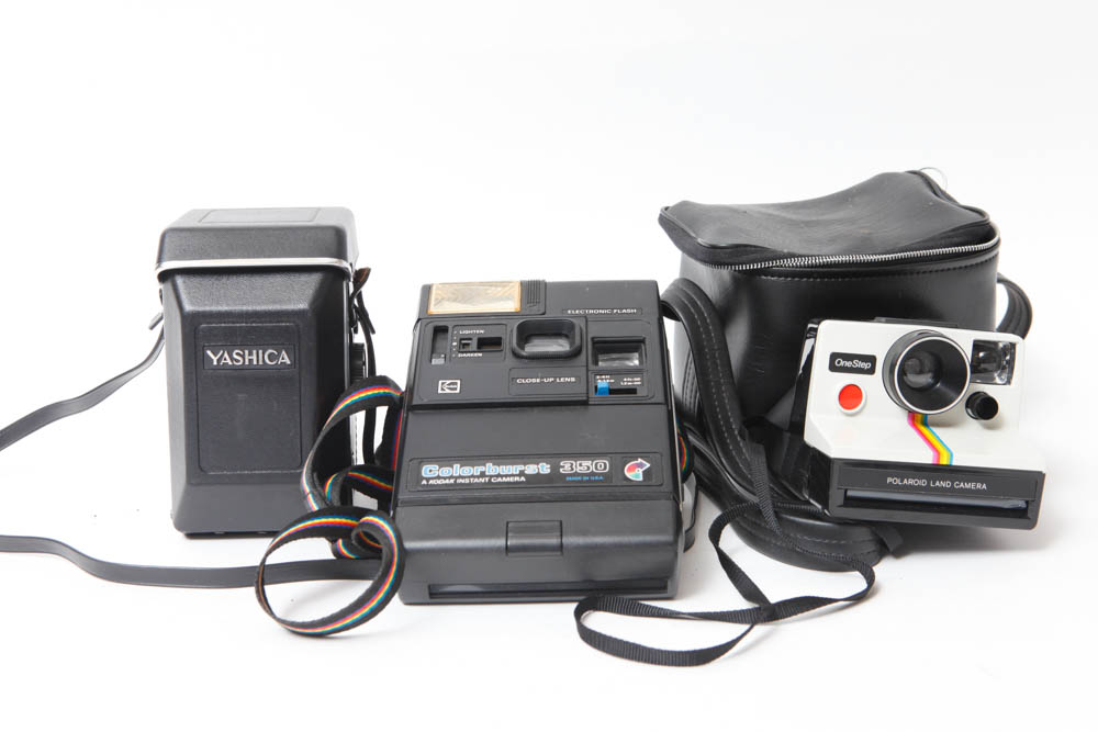 Instant Cameras and Yashica MAT 124 G