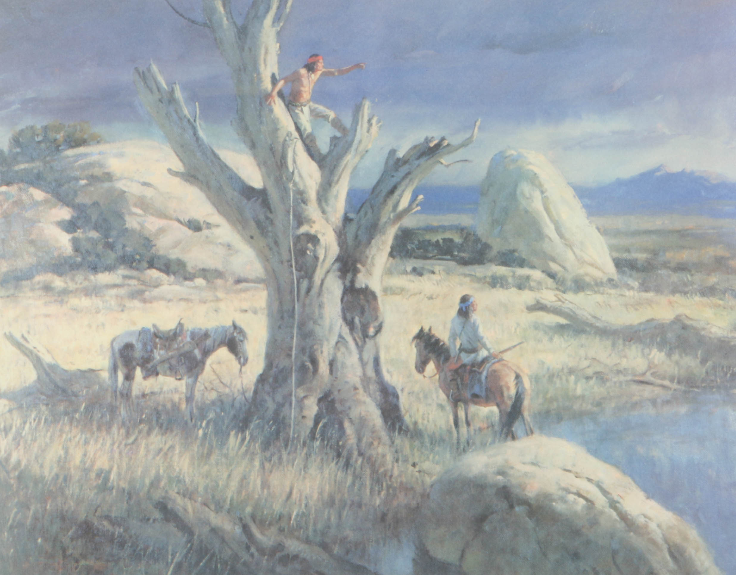 Duane Dryers Signed Artist Proof Lithograph "Vantage Point"