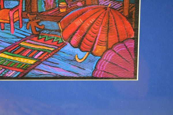 Judith Vierow "Walk On The Beach" Offset Lithograph