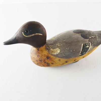 Weighted Painted Wood Duck Decoy