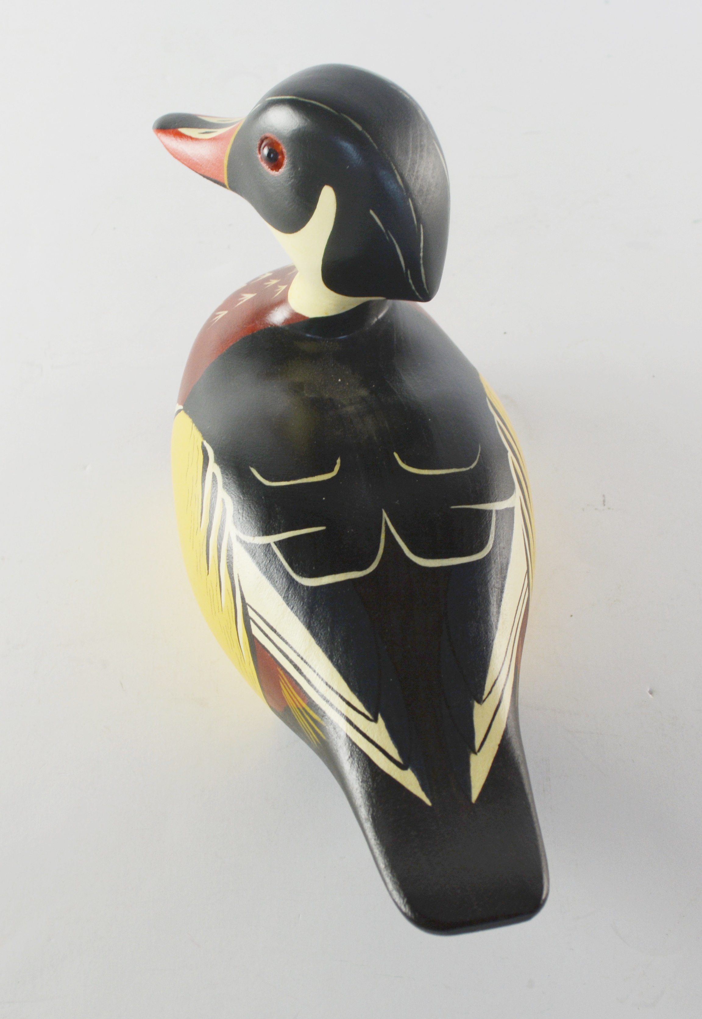 E. Meigs Morrison Signed L/E Drake Wood Carved Duck