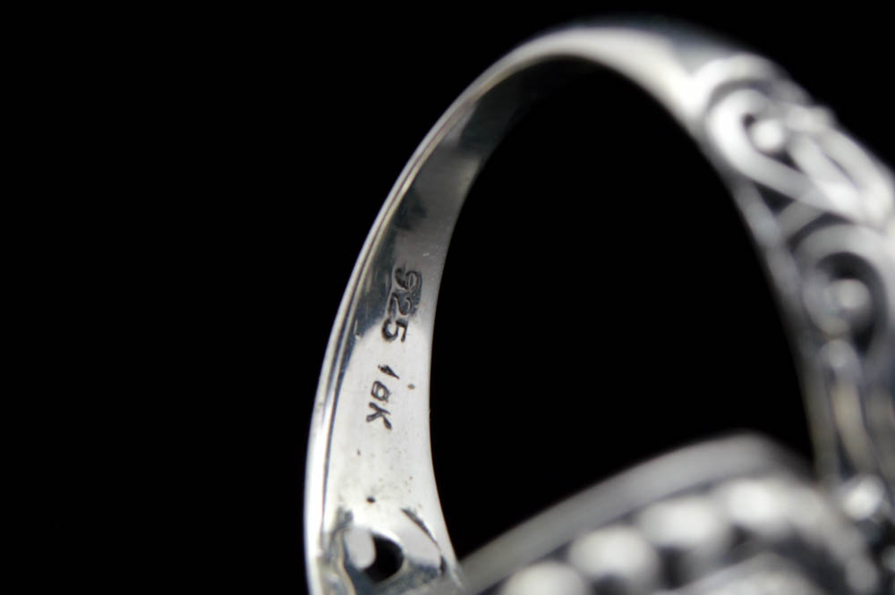 Robert Manse Sterling Silver, 18K Gold, Smoky Quartz and Lemon Quartz Ring