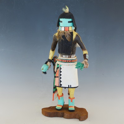 Angukchina "Longhair Kachina" Wood Carved Figure