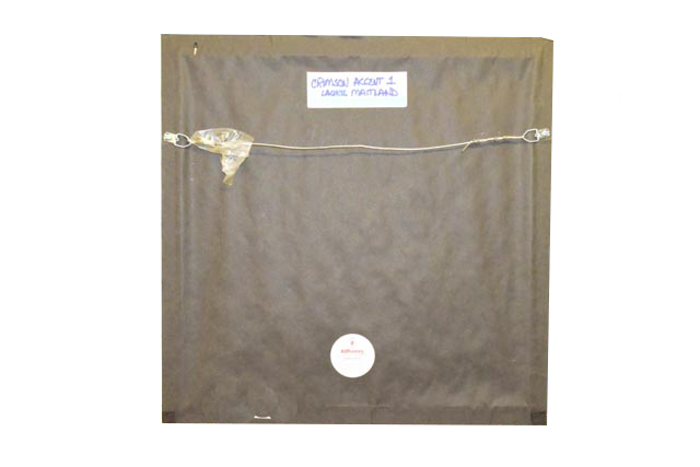 Framed Print of "Crimson Accent One" by Laurie Maitland