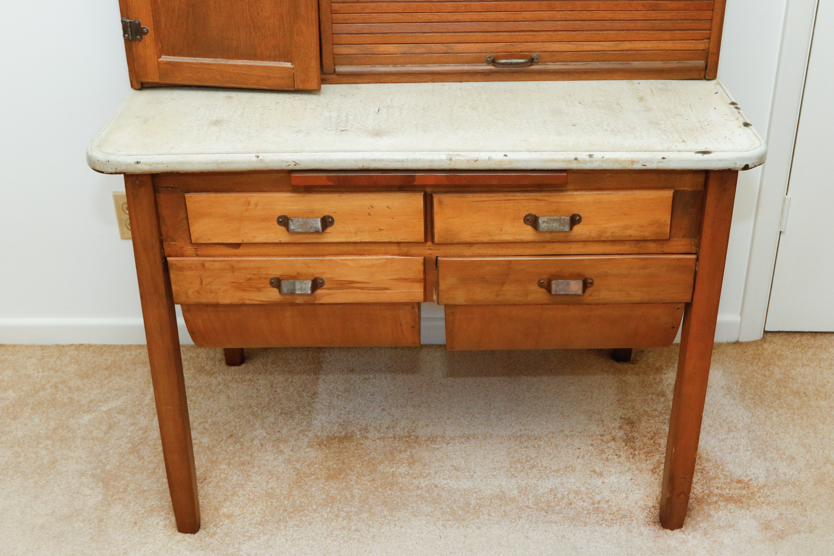 Antique Oak Hoosier Cabinet