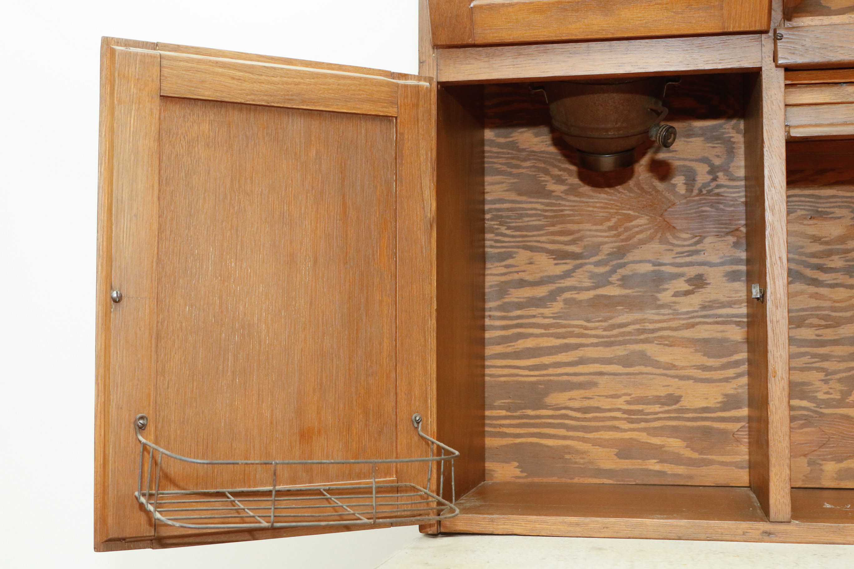 Antique Oak Hoosier Cabinet