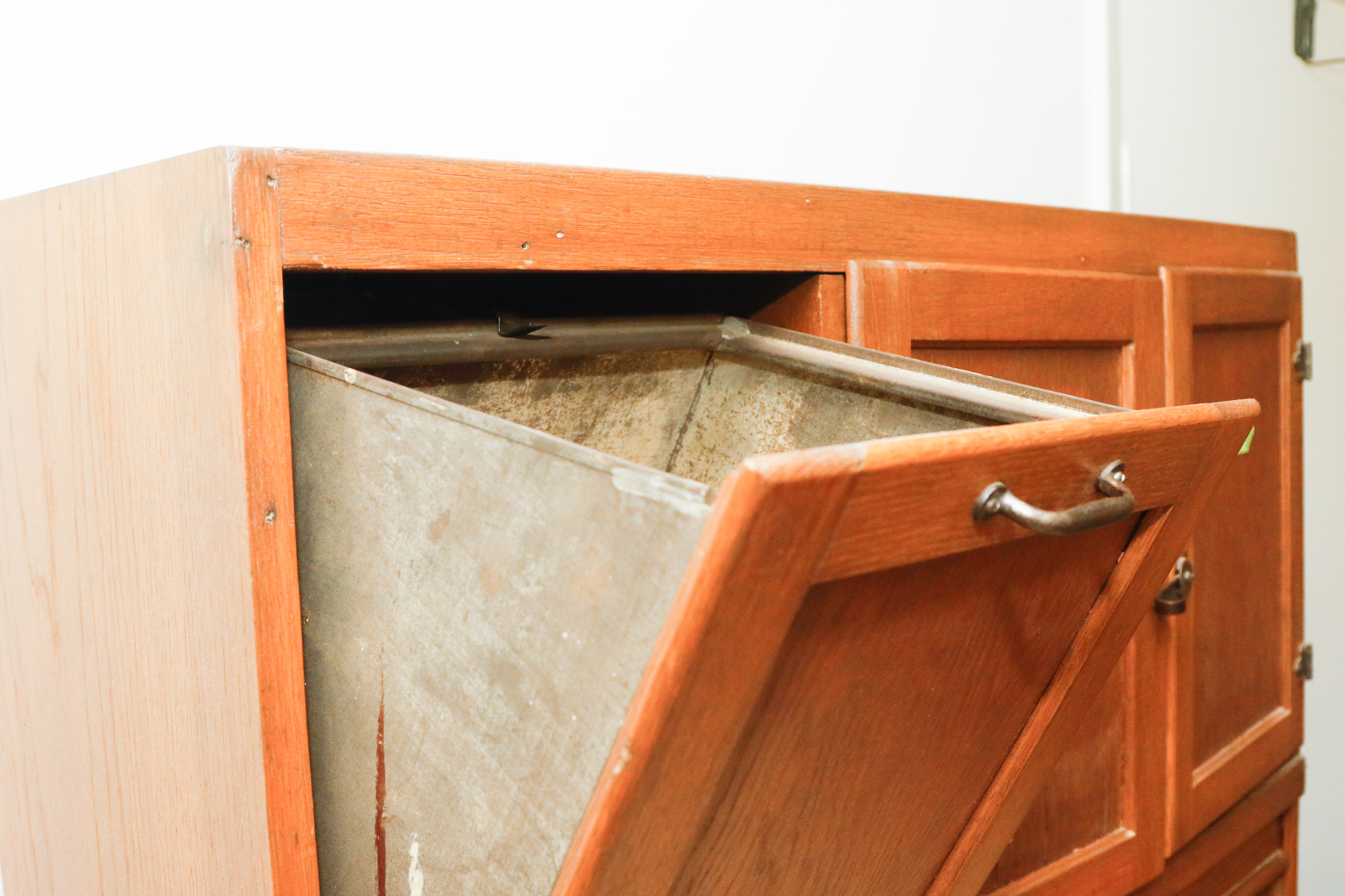 Antique Oak Hoosier Cabinet