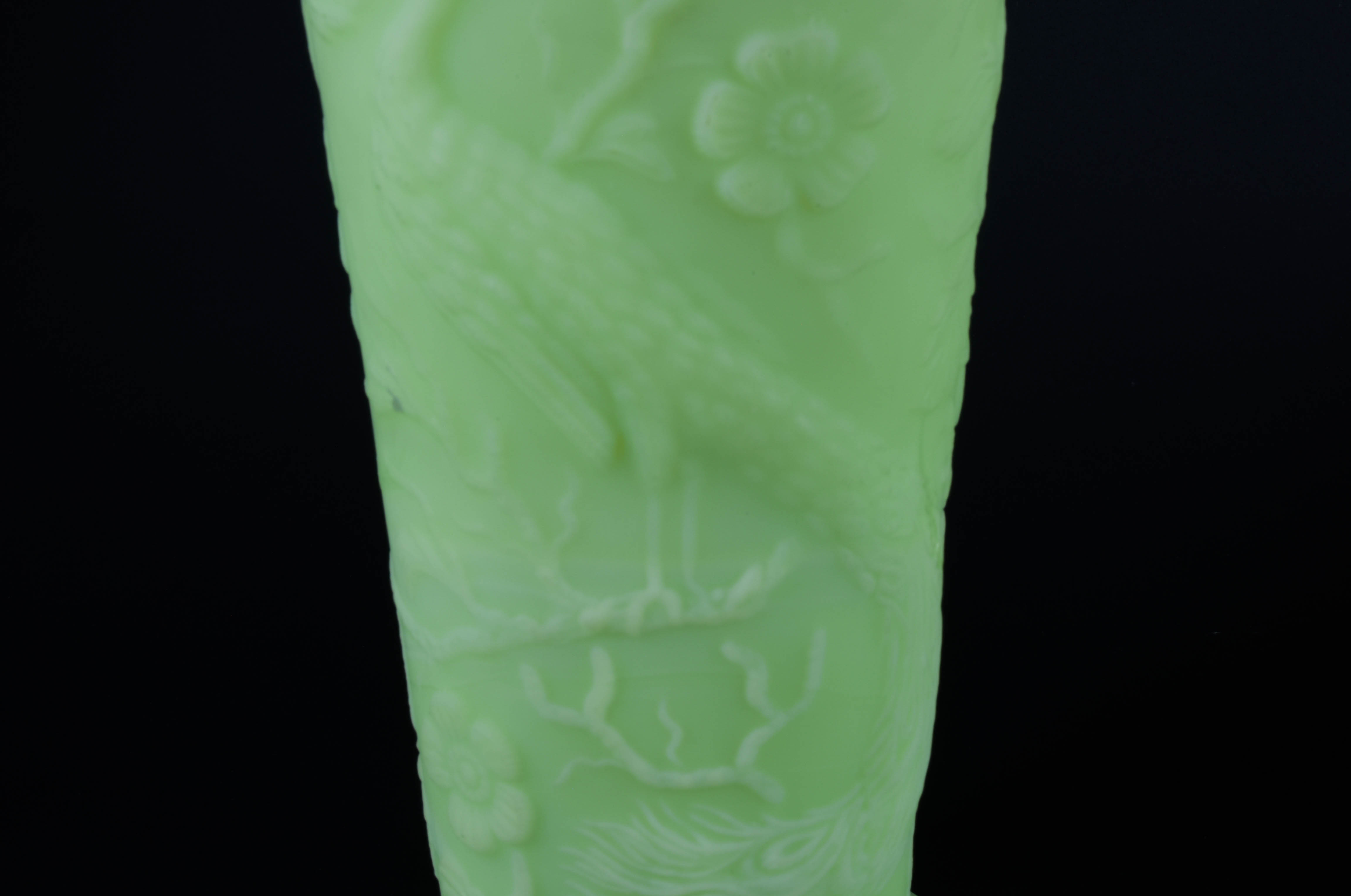 Vintage Fenton Green Glass Vases