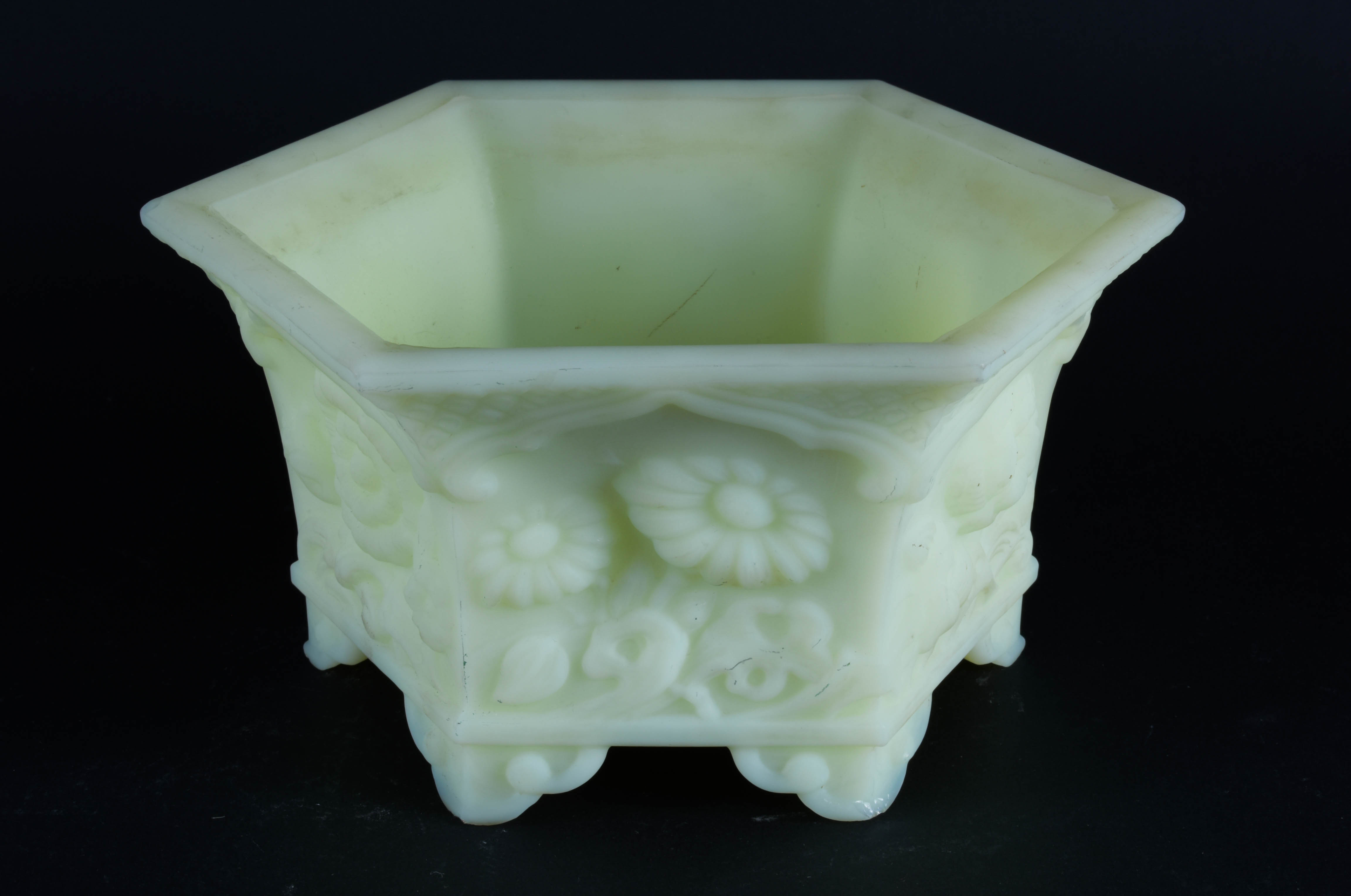 Vintage Fenton Green Glass Vases