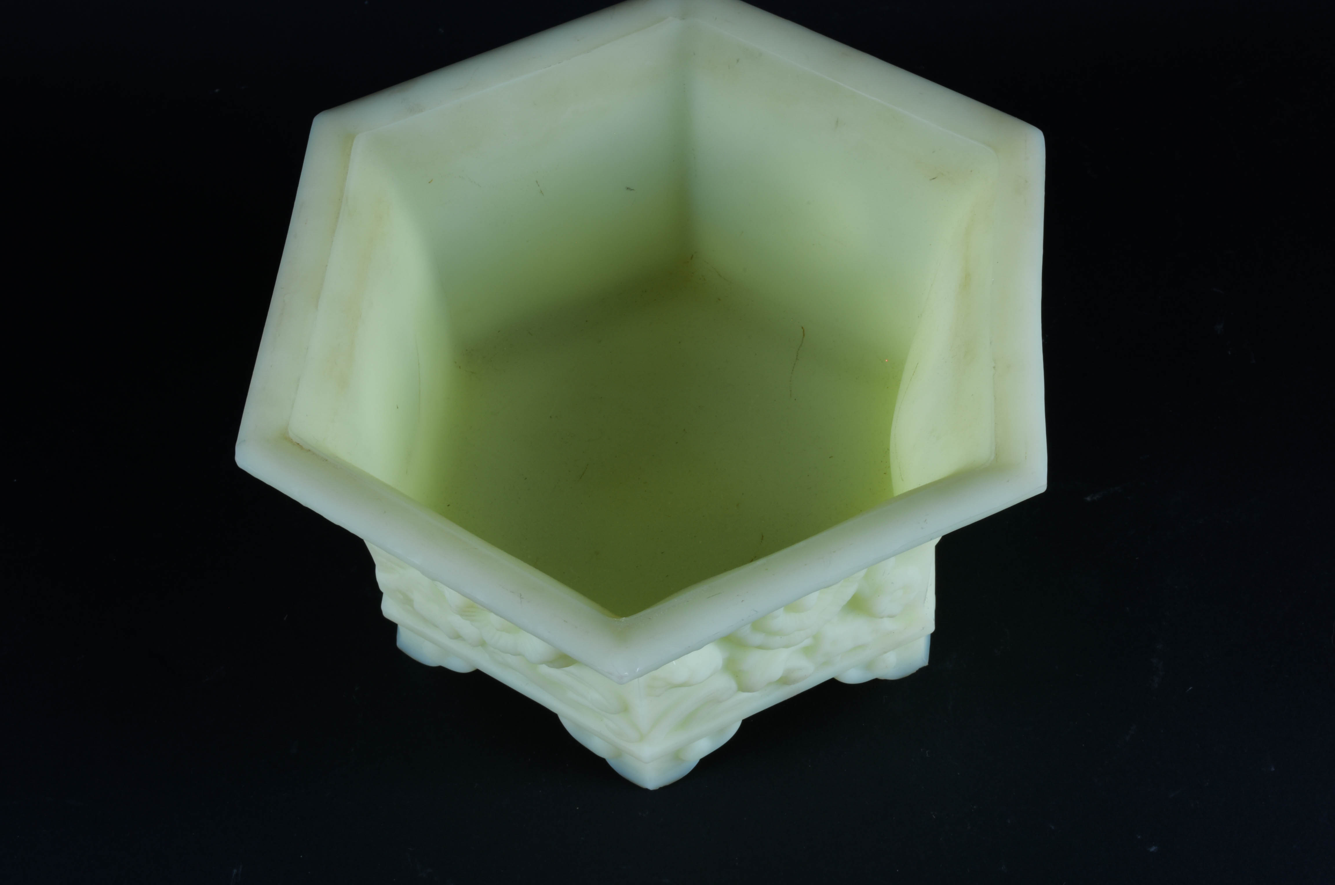 Vintage Fenton Green Glass Vases