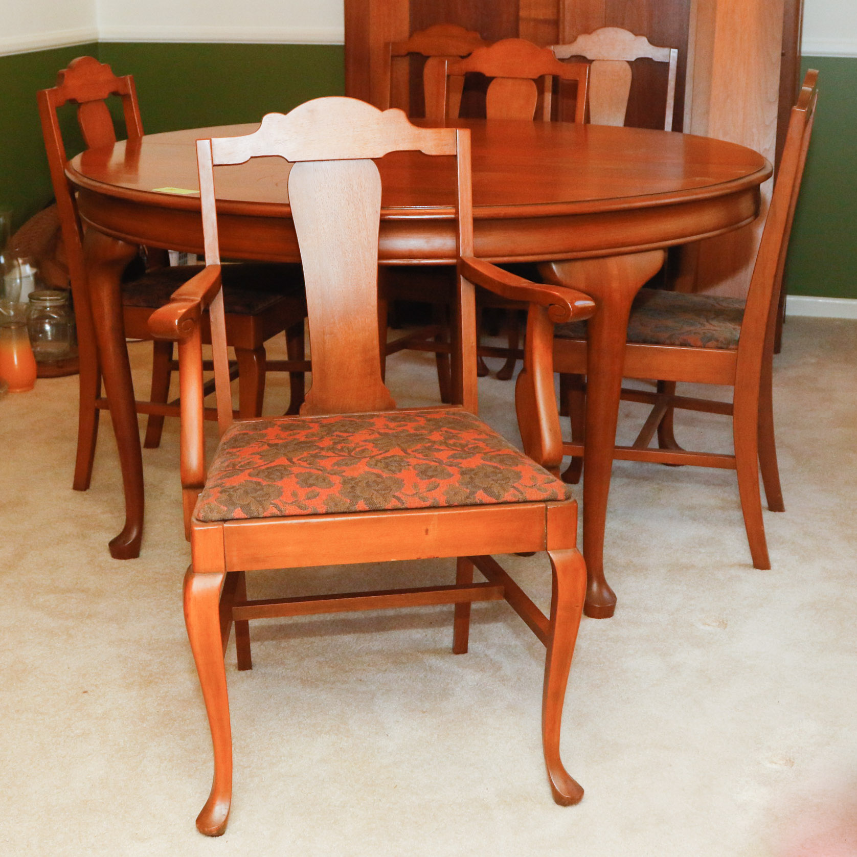 Vintage Ethan Allen Baumritter Heirloom Maple Birch Dining Set