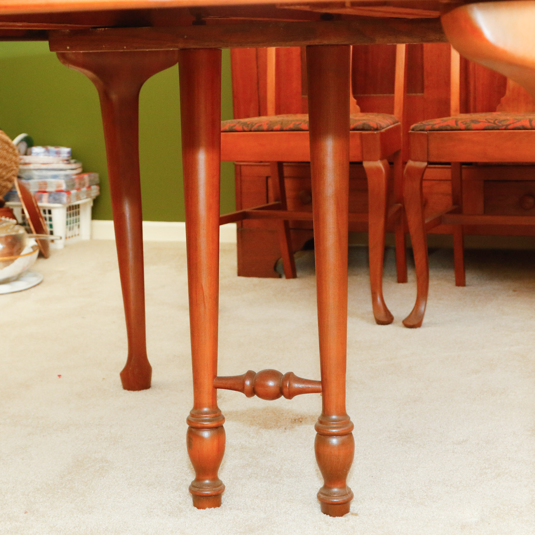 Vintage Ethan Allen Baumritter Heirloom Maple Birch Dining Set