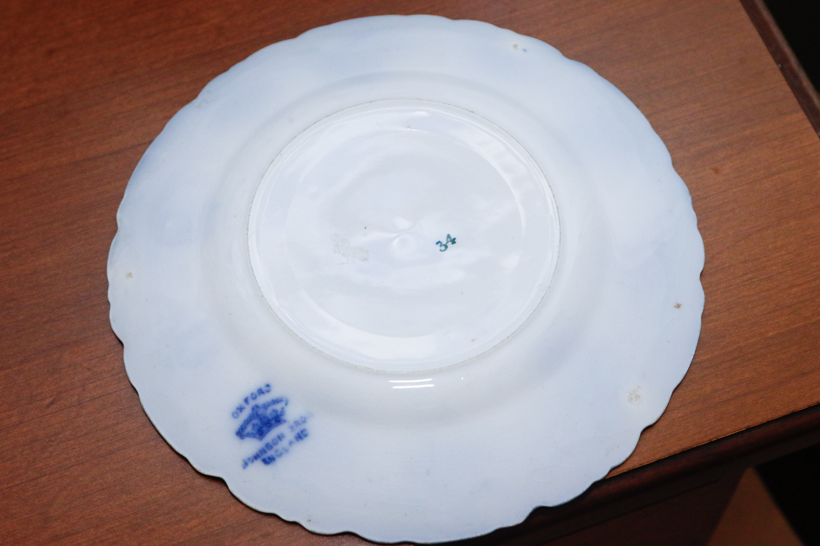 Collection of Antique English Flow Blue Plates