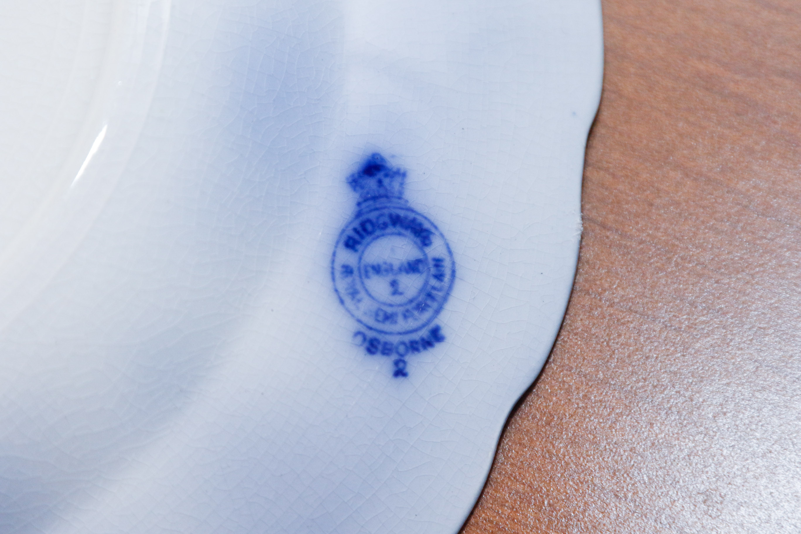 Collection of Antique English Flow Blue Plates