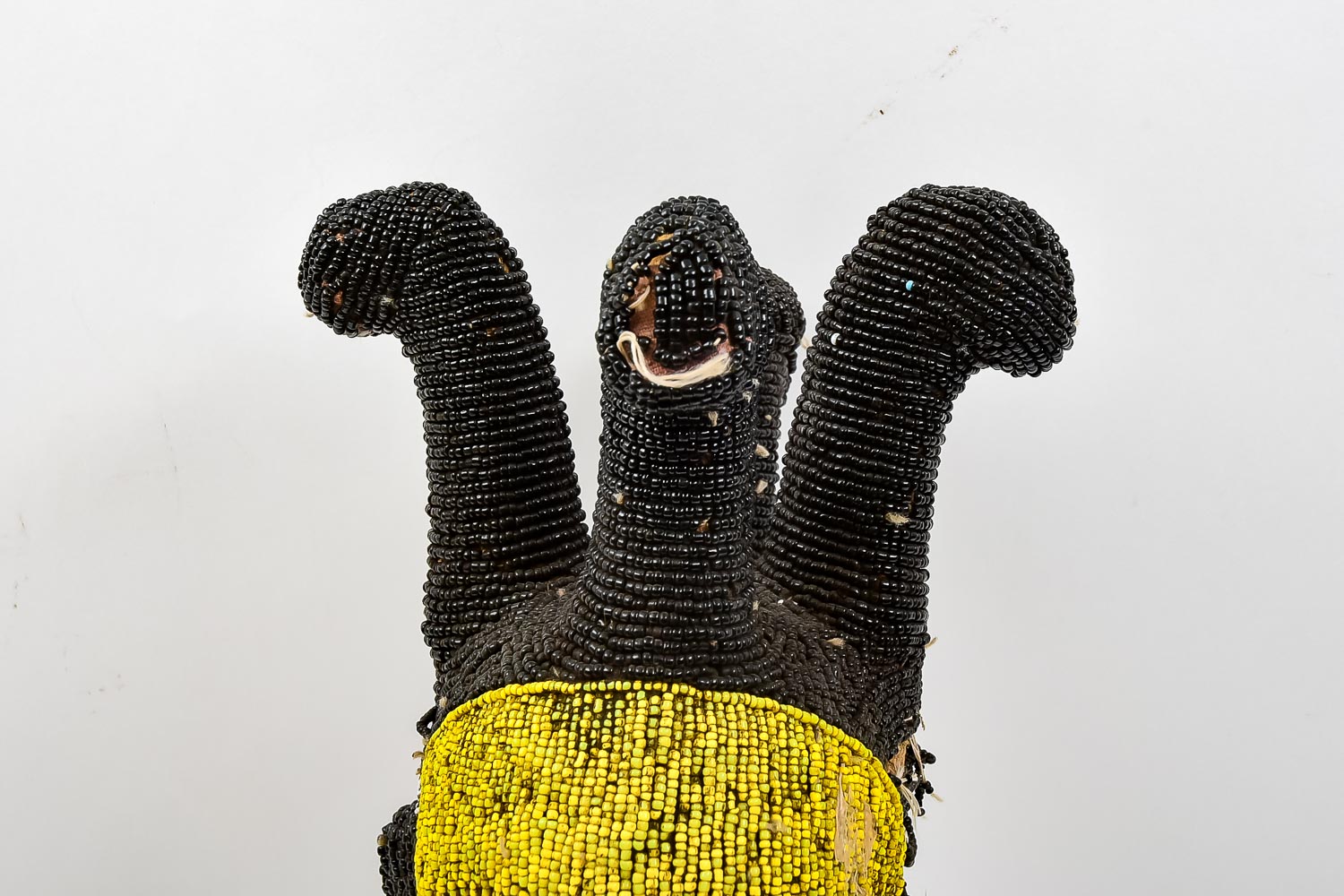 Bamileke Beaded African Sculpture