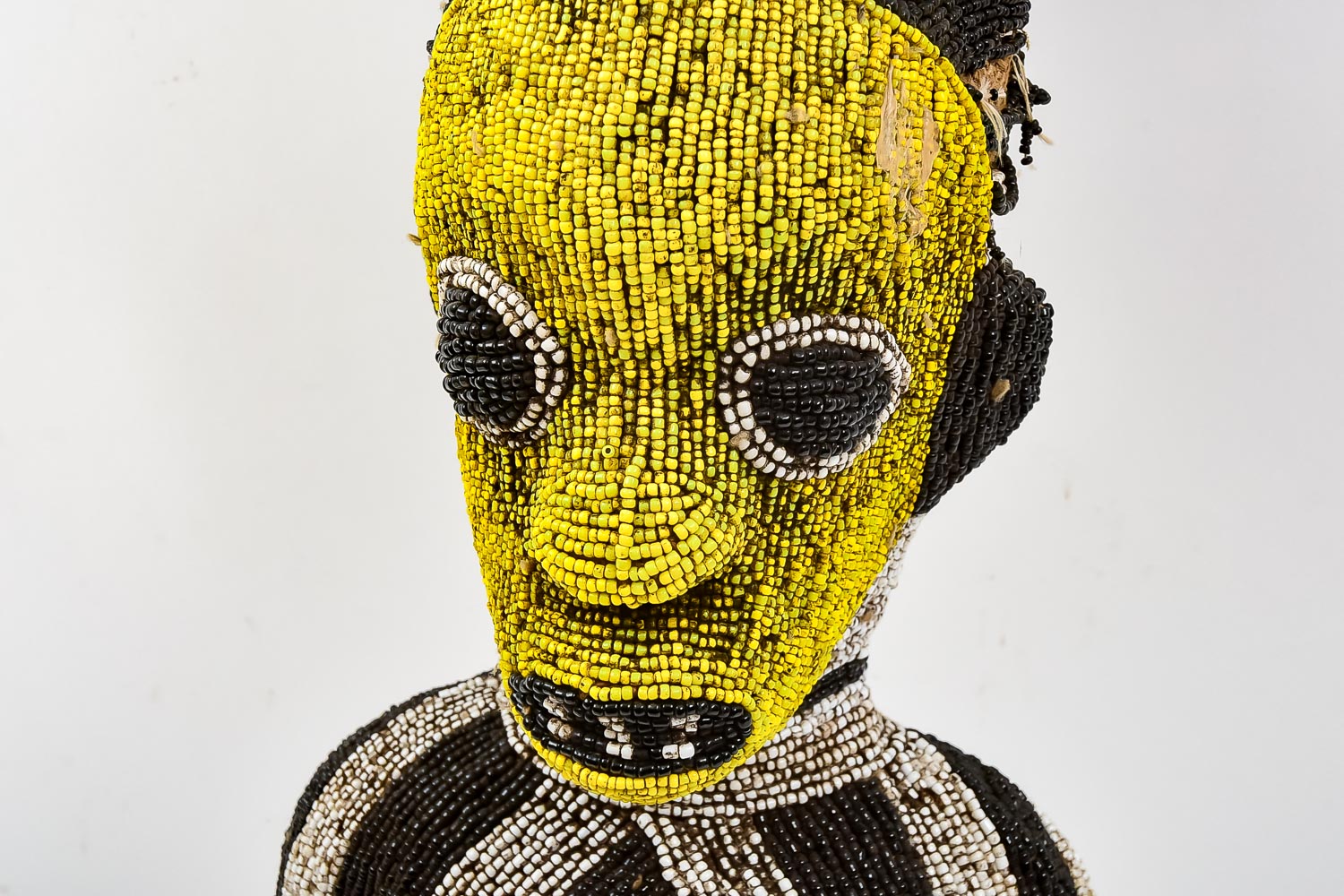 Bamileke Beaded African Sculpture