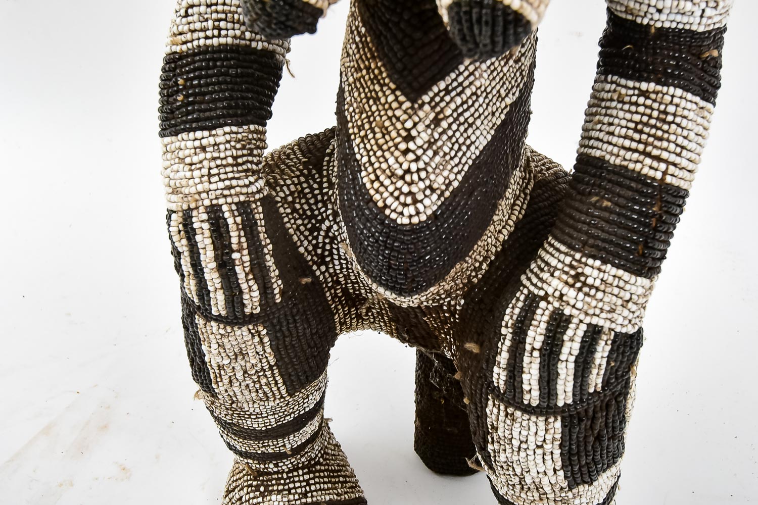Bamileke Beaded African Sculpture