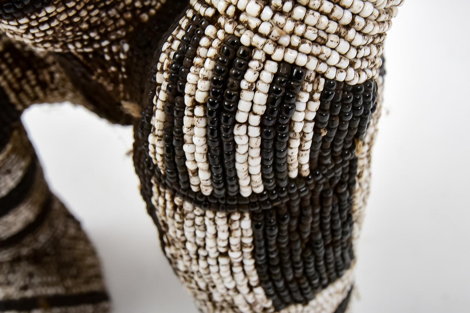 Bamileke Beaded African Sculpture