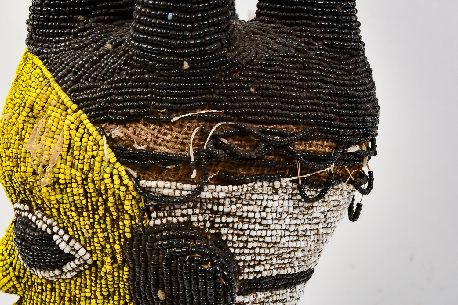 Bamileke Beaded African Sculpture