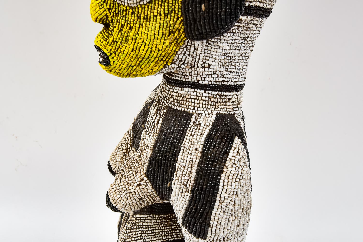 Bamileke Beaded African Sculpture