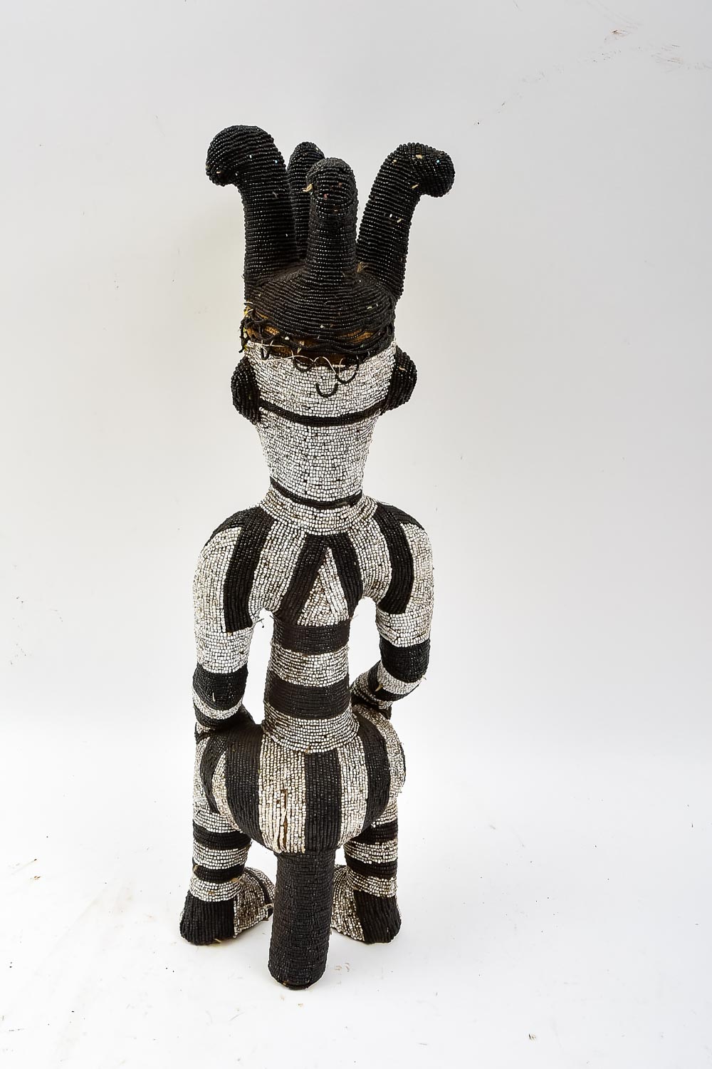 Bamileke Beaded African Sculpture