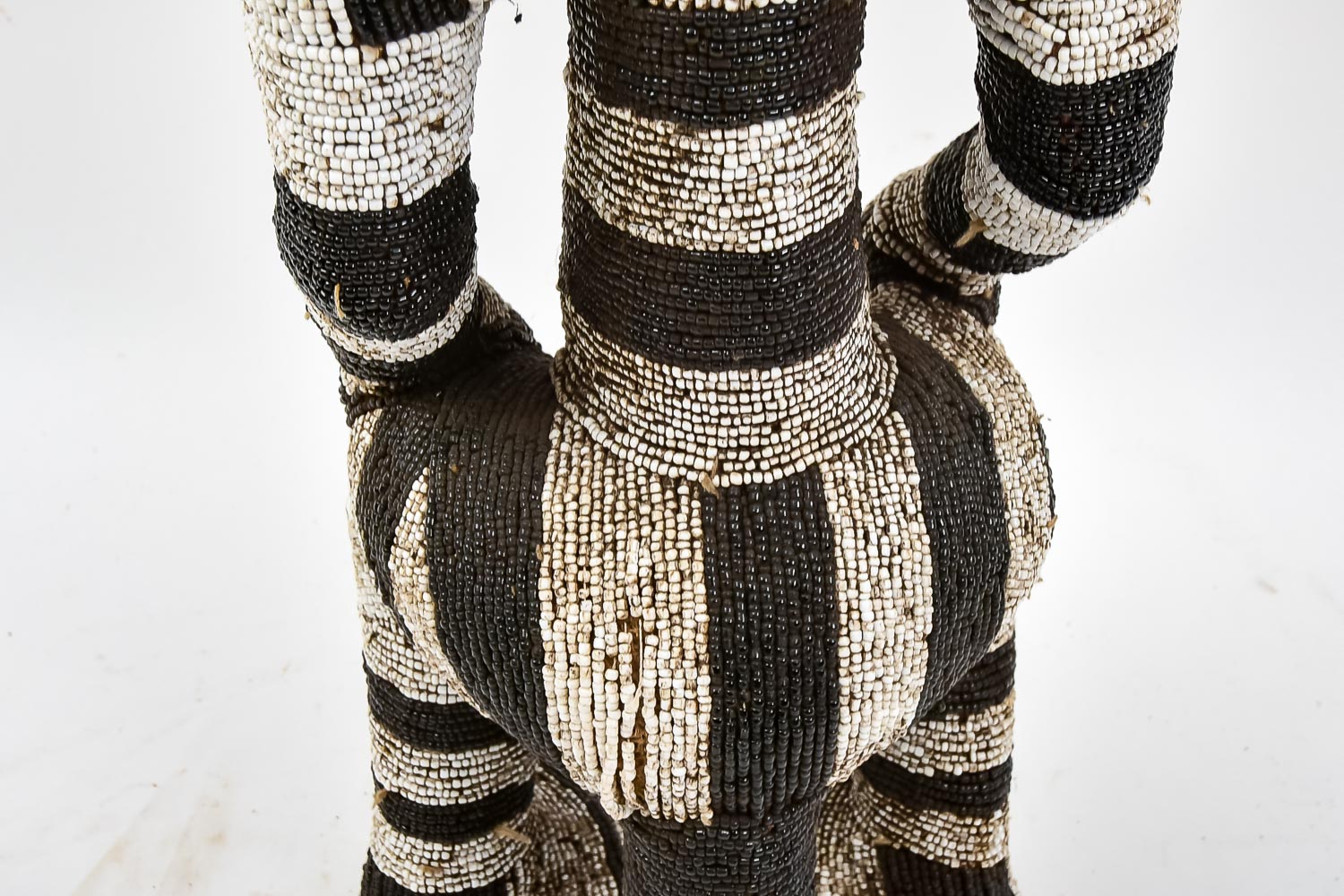 Bamileke Beaded African Sculpture