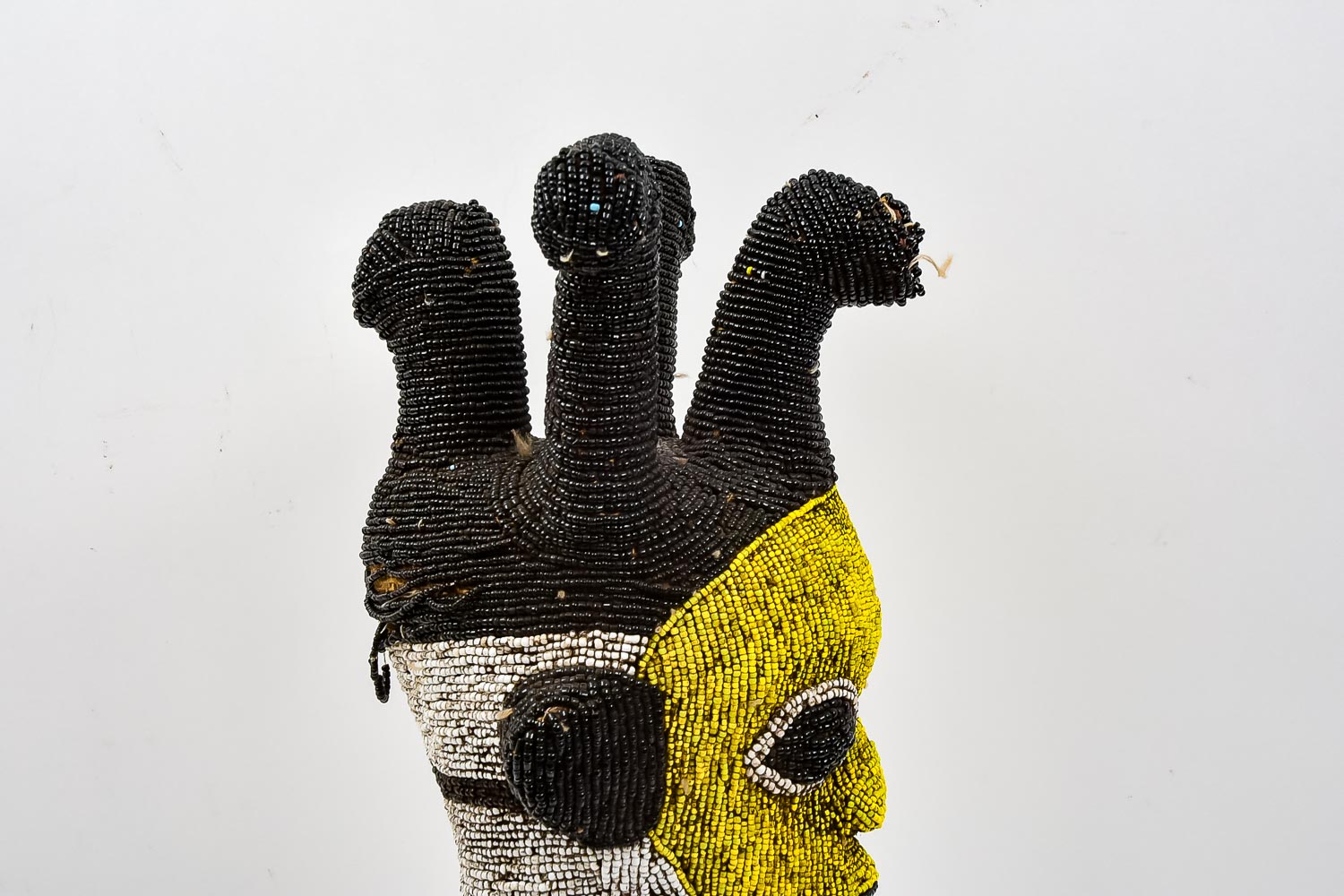 Bamileke Beaded African Sculpture