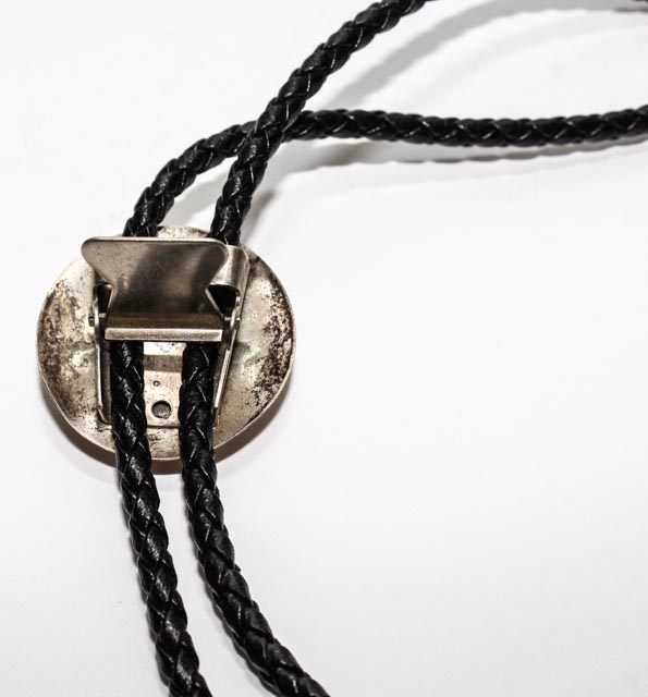 Vintage Navajo Sterling Silver and Turquoise Bolo Tie