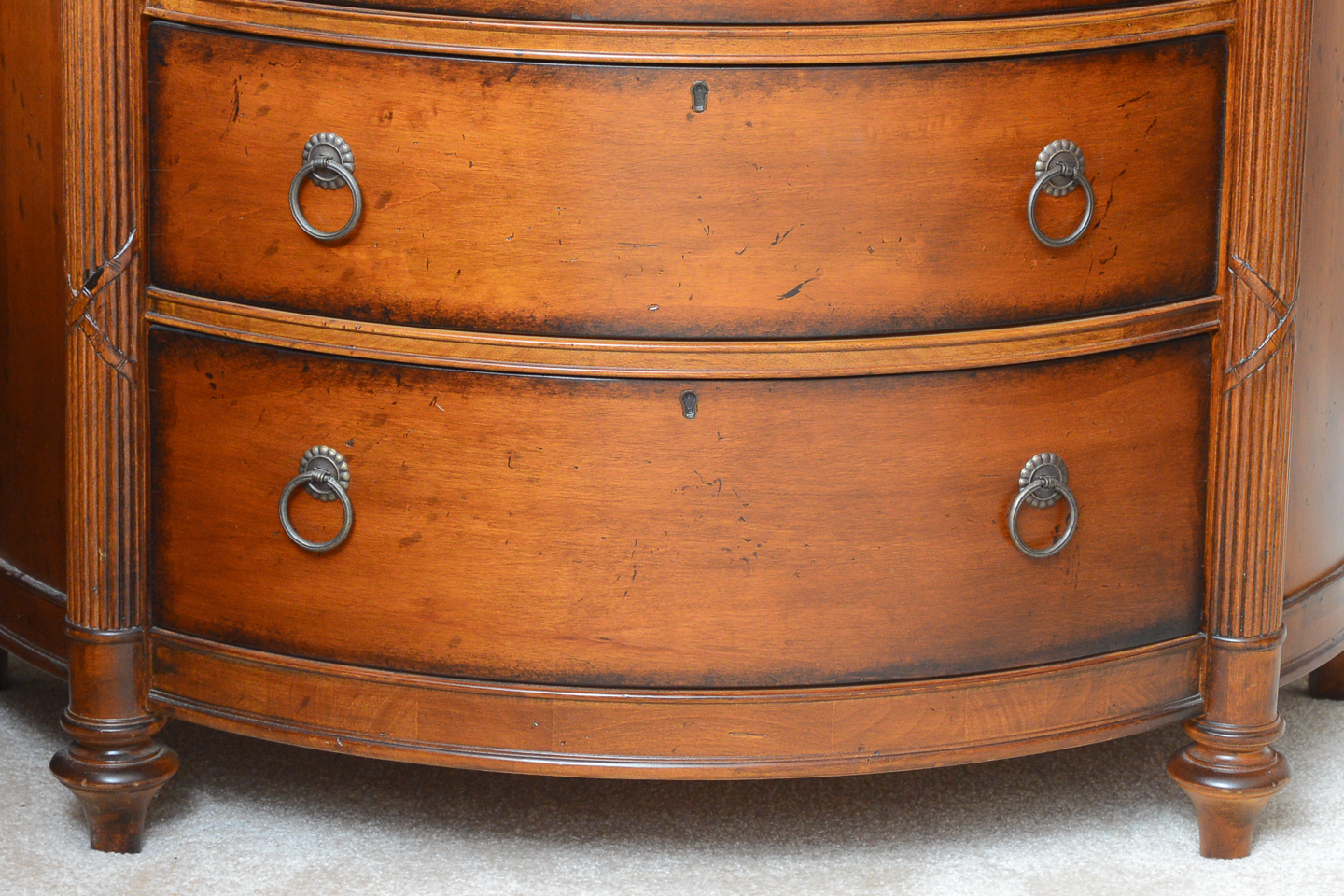 Marble Top Demilune Nighstand from the Southern Living Collection by Lexington