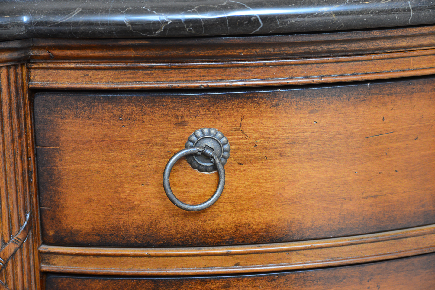 Marble Top Demilune Nighstand from the Southern Living Collection by Lexington