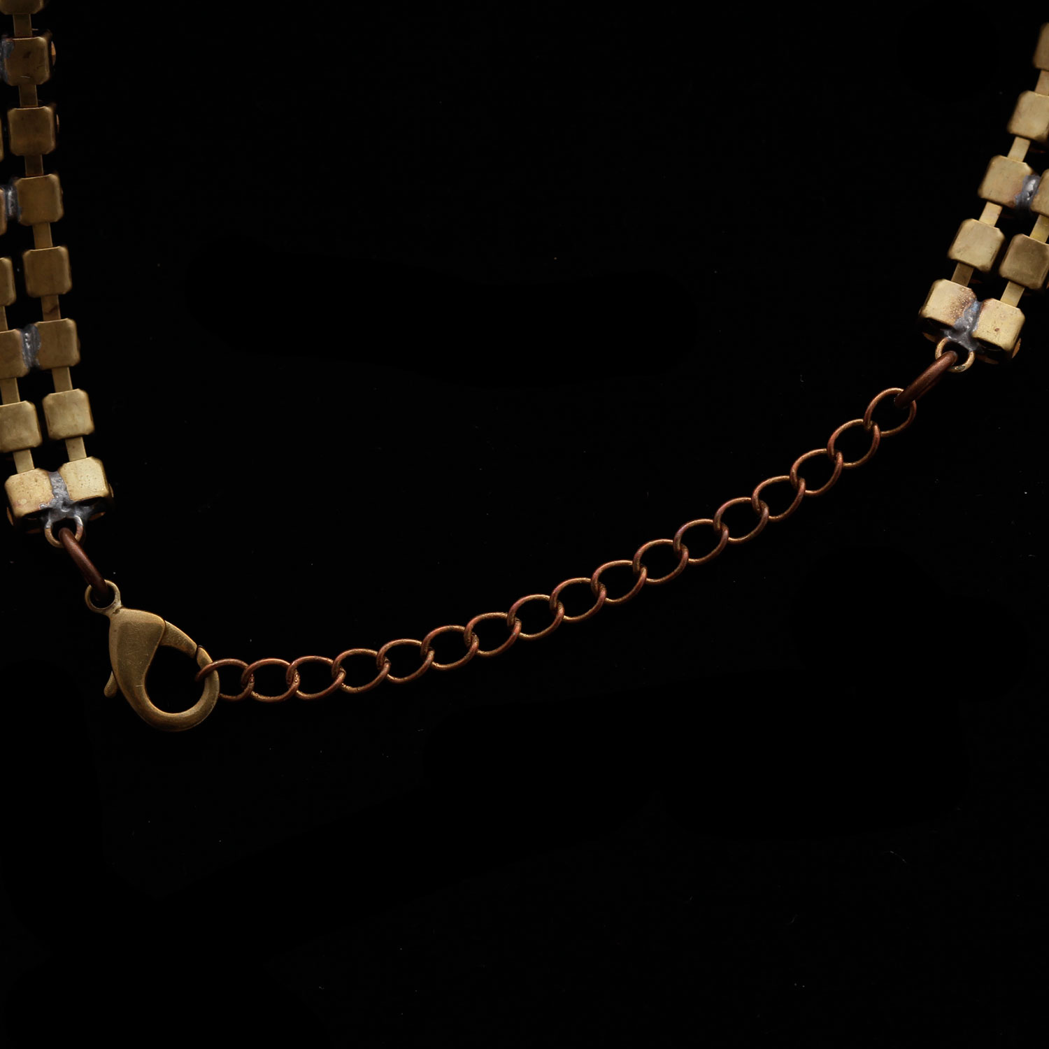 Vintage Lillian Czech Crystal Statement Necklace