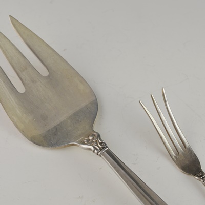 Two International Silver Co. "Royal Danish" Sterling Silver Forks