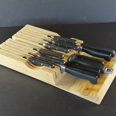 Calphalon, Henkel and Other Knives with Knife Block