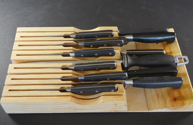 Calphalon, Henkel and Other Knives with Knife Block