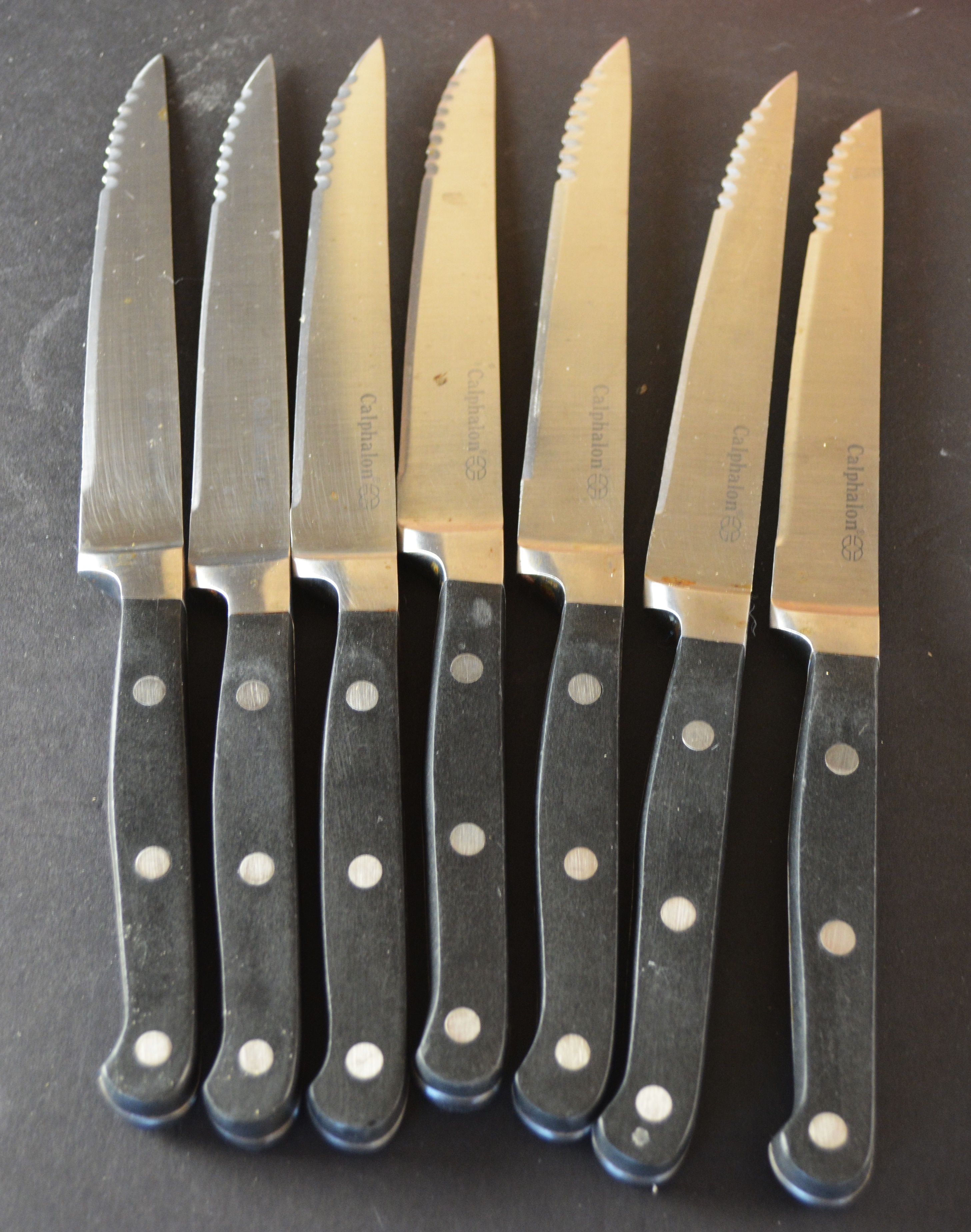 Calphalon, Henkel and Other Knives with Knife Block