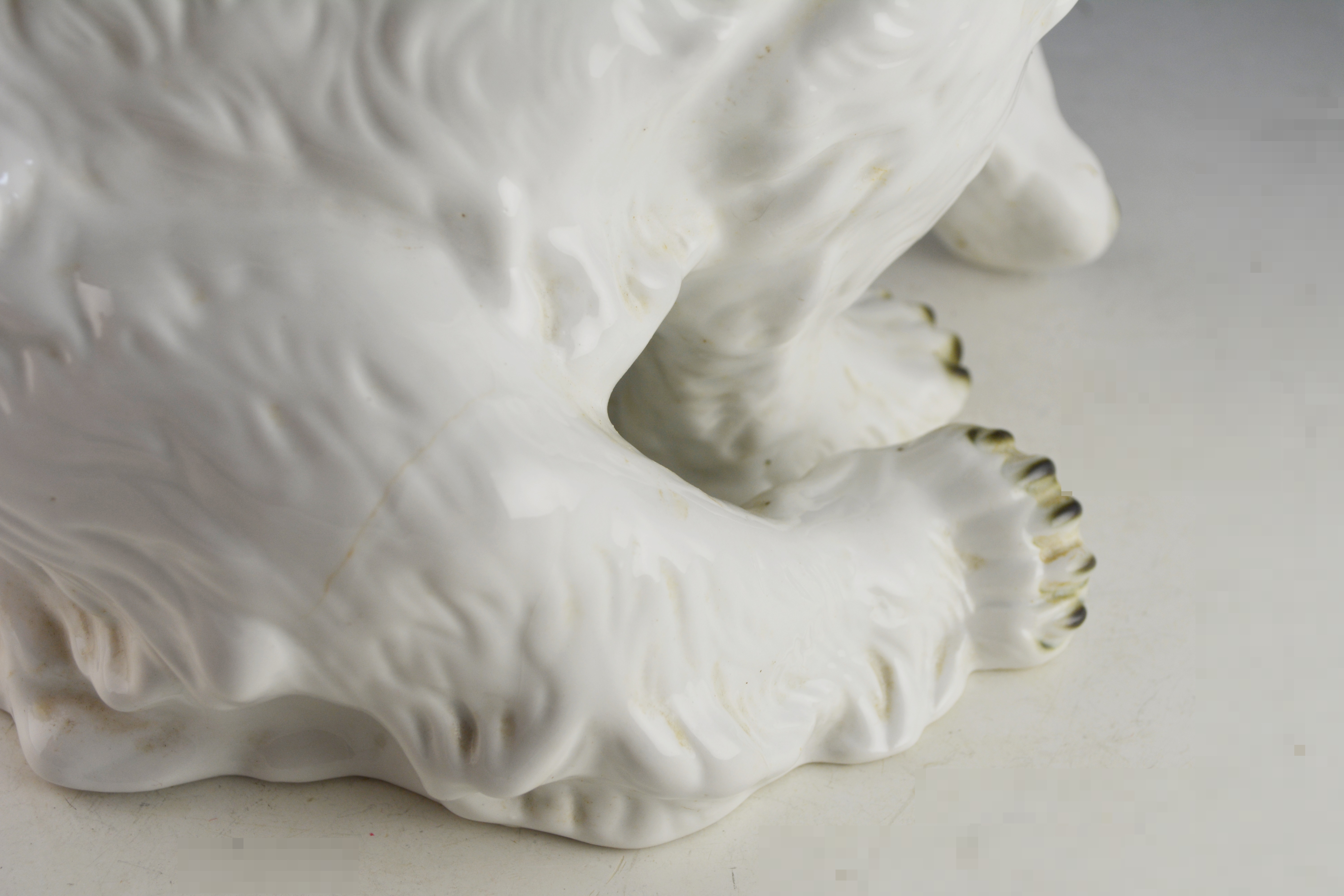 Ceramic Polar Bear Sculpture