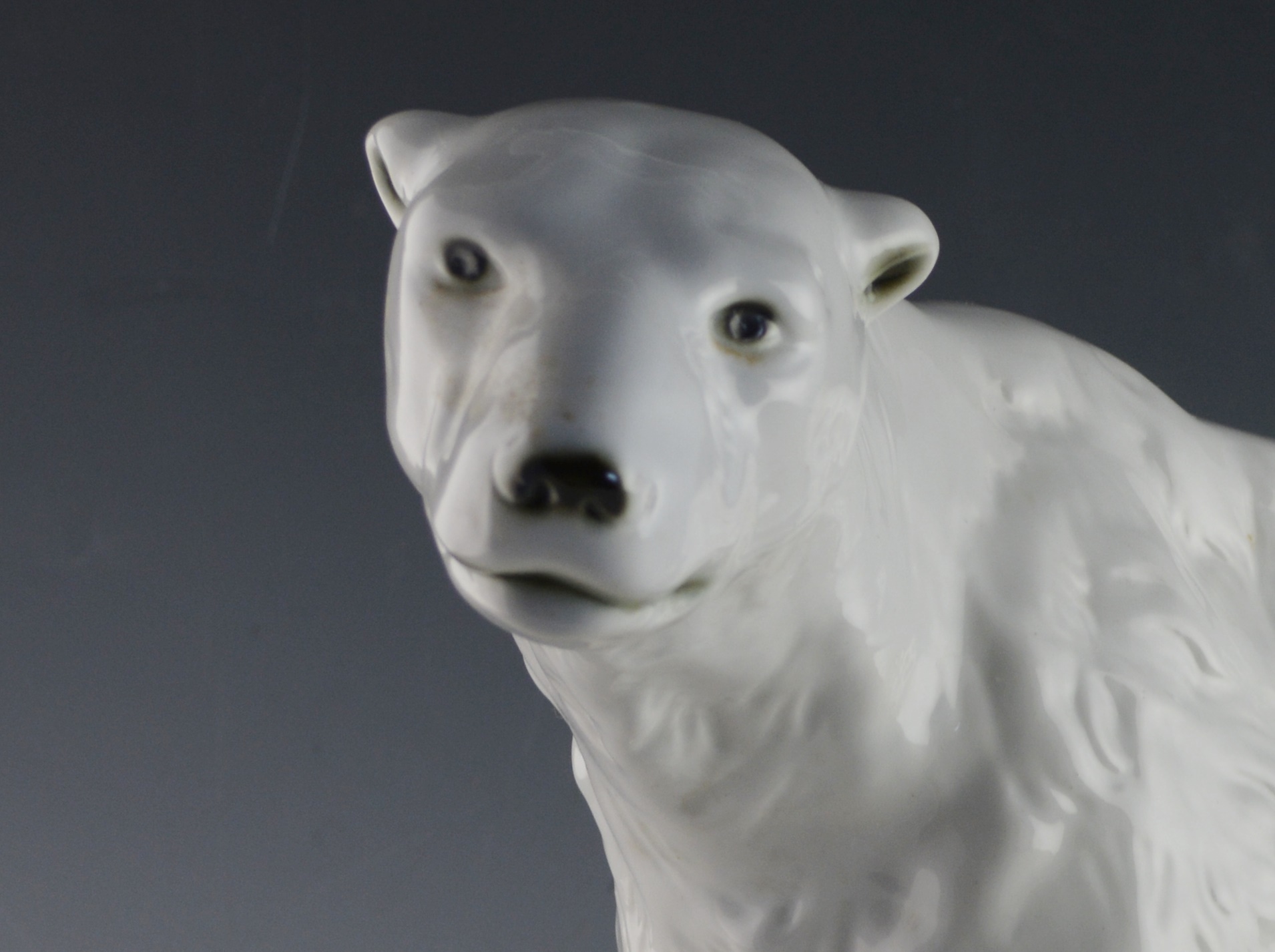 Ceramic Polar Bear Sculpture