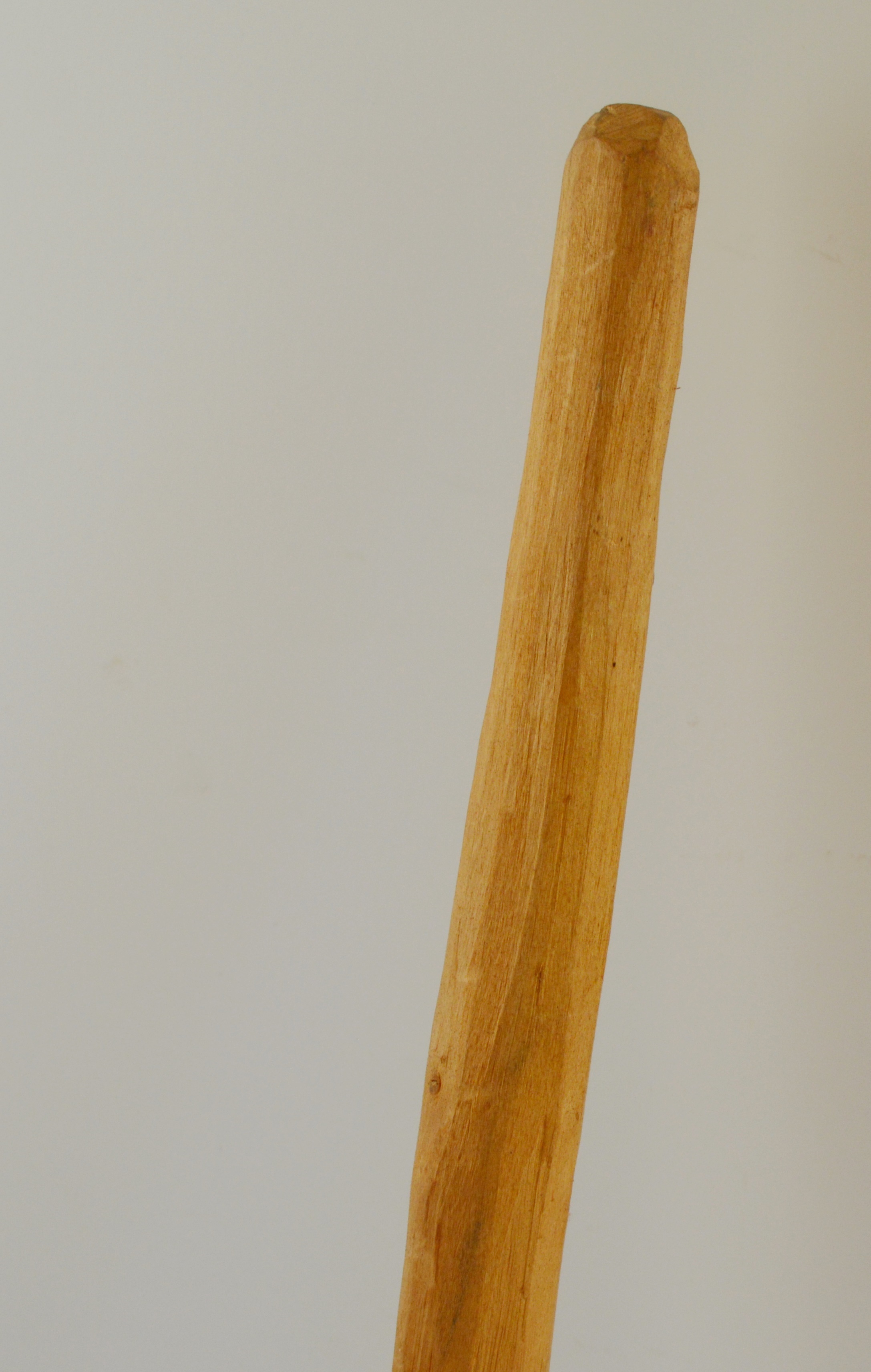 Carved Wood Handle Broom