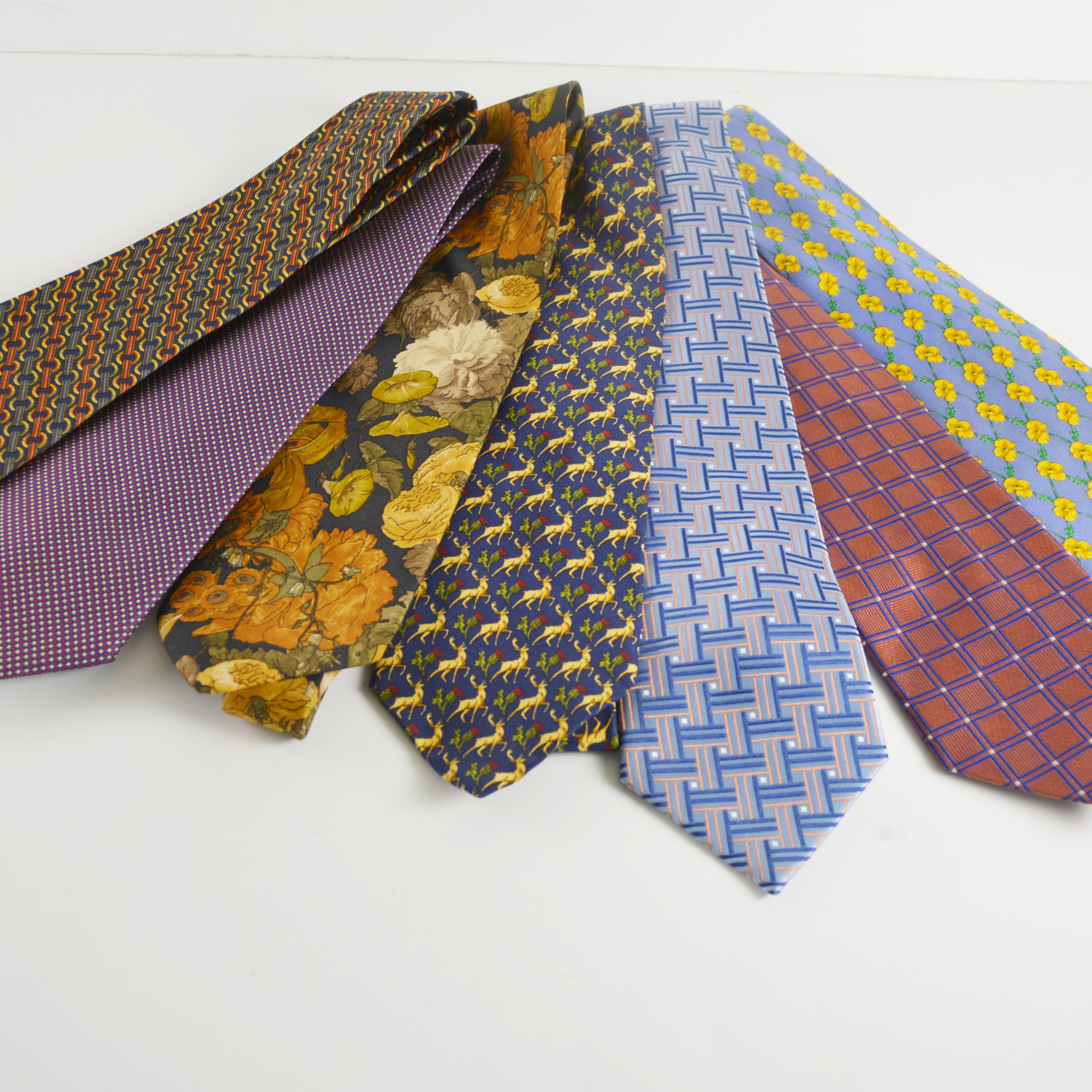 Eight Men's Silk Ties