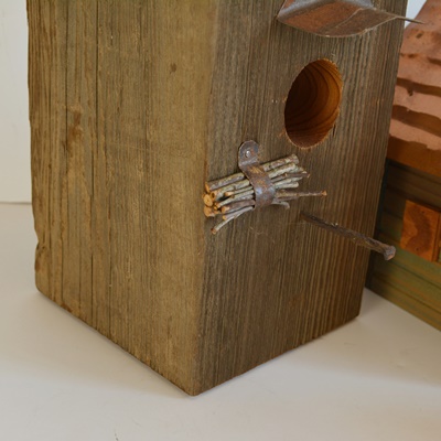Four Wood Bird Houses