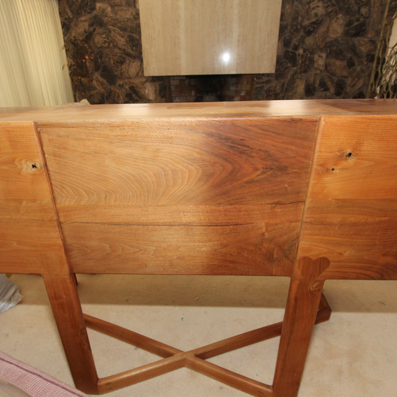 Hand Made Walnut Roll Top Desk By Herzog